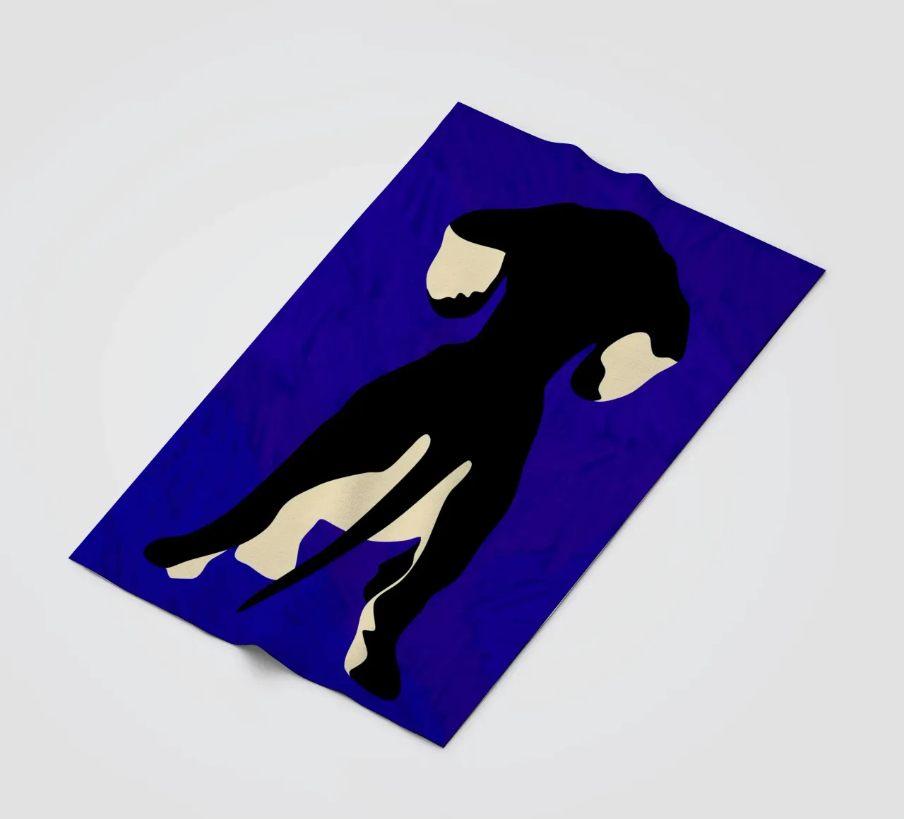 Blauer Backdrop Fleecedecke von Kintsugi99