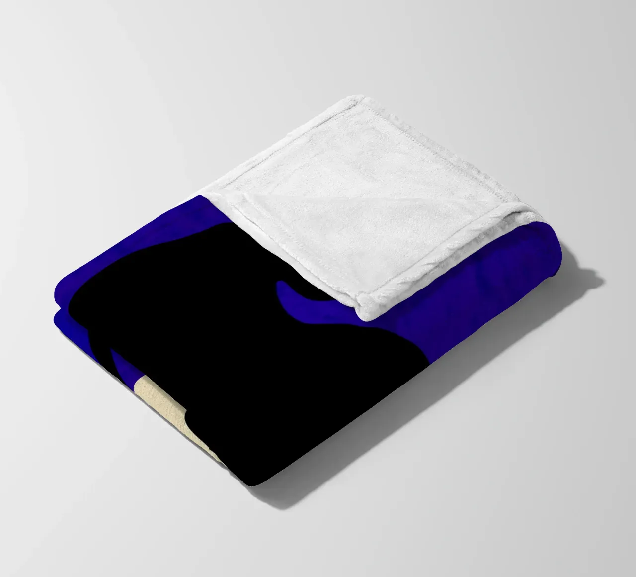 Blauer Backdrop Fleecedecke von Kintsugi99