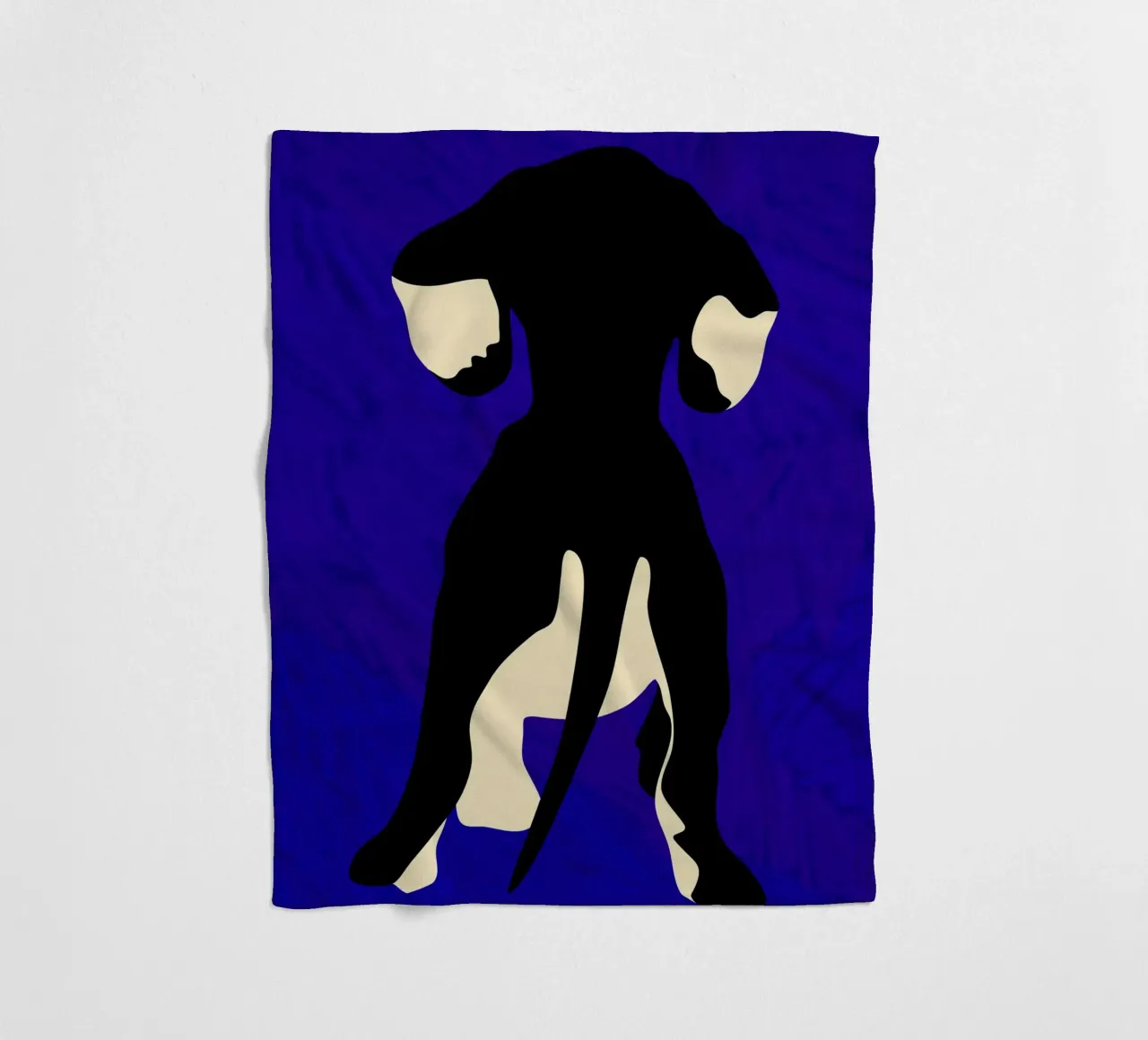 Blauer Backdrop Fleecedecke von Kintsugi99