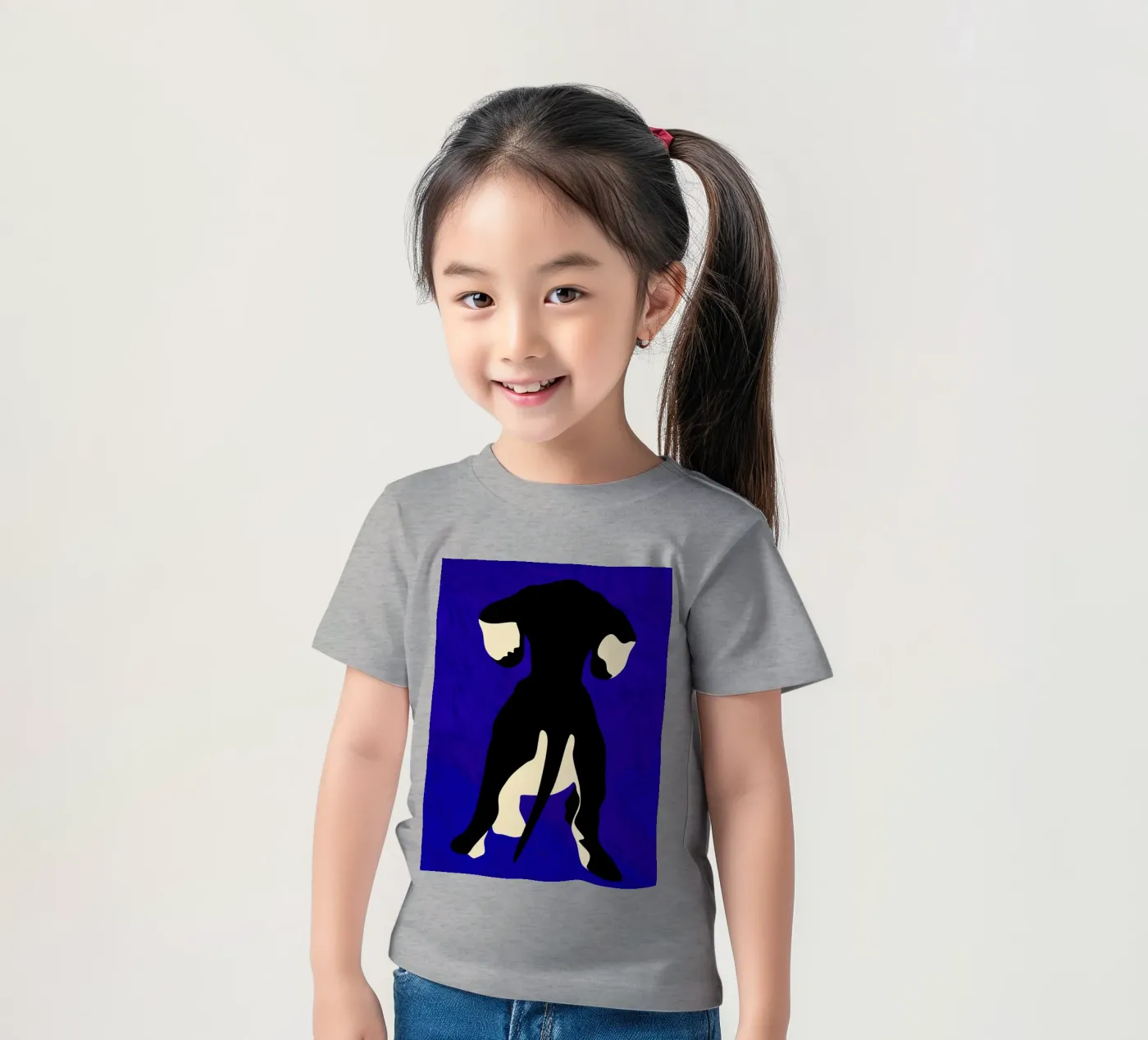 Blauer Backdrop Kinder T-Shirt von Kintsugi99