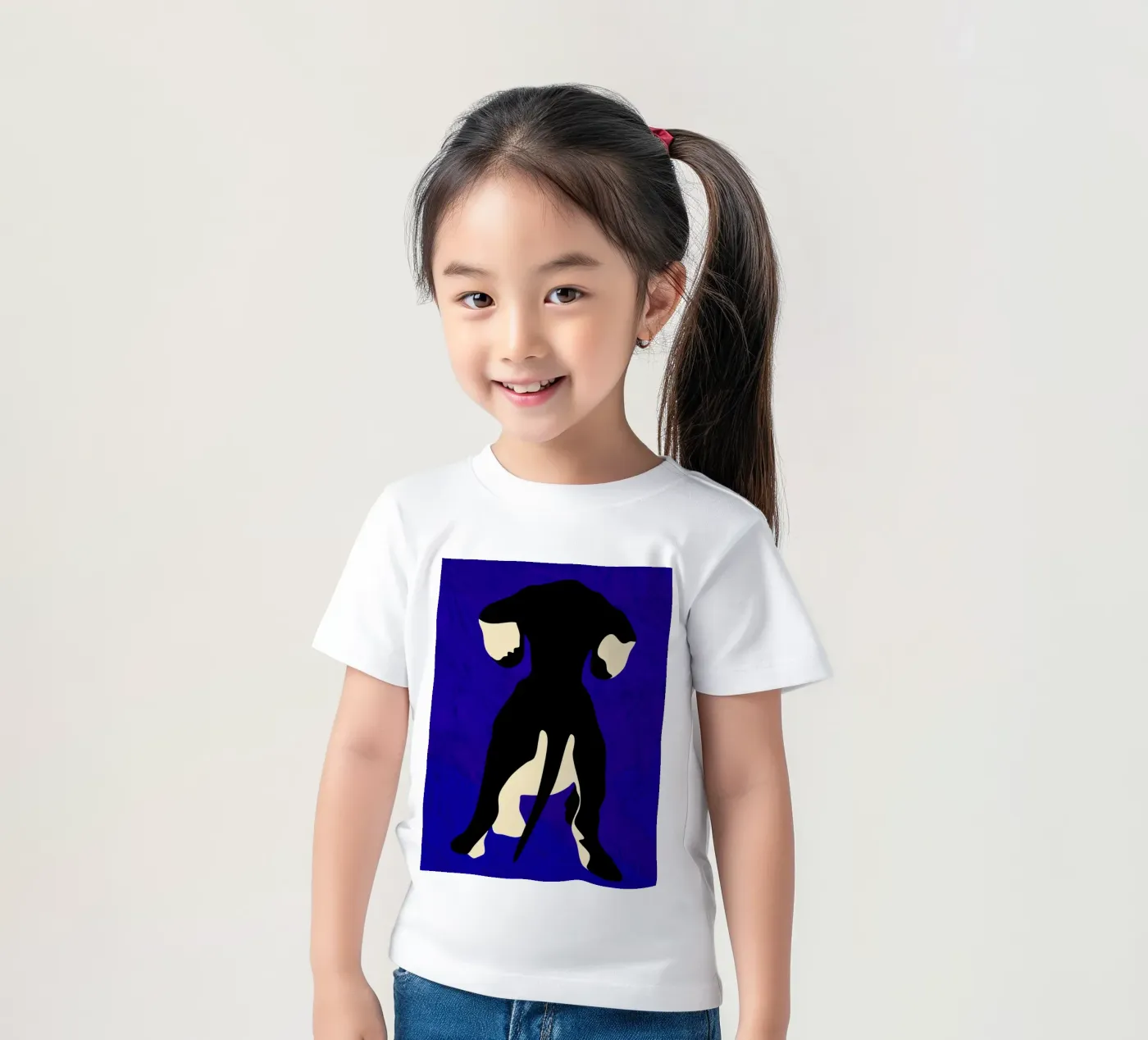 Blauer Backdrop Kinder T-Shirt von Kintsugi99