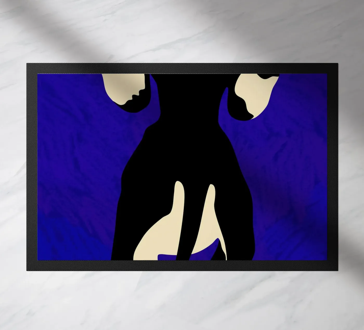 Blue Backdrop doormat by Kintsugi99
