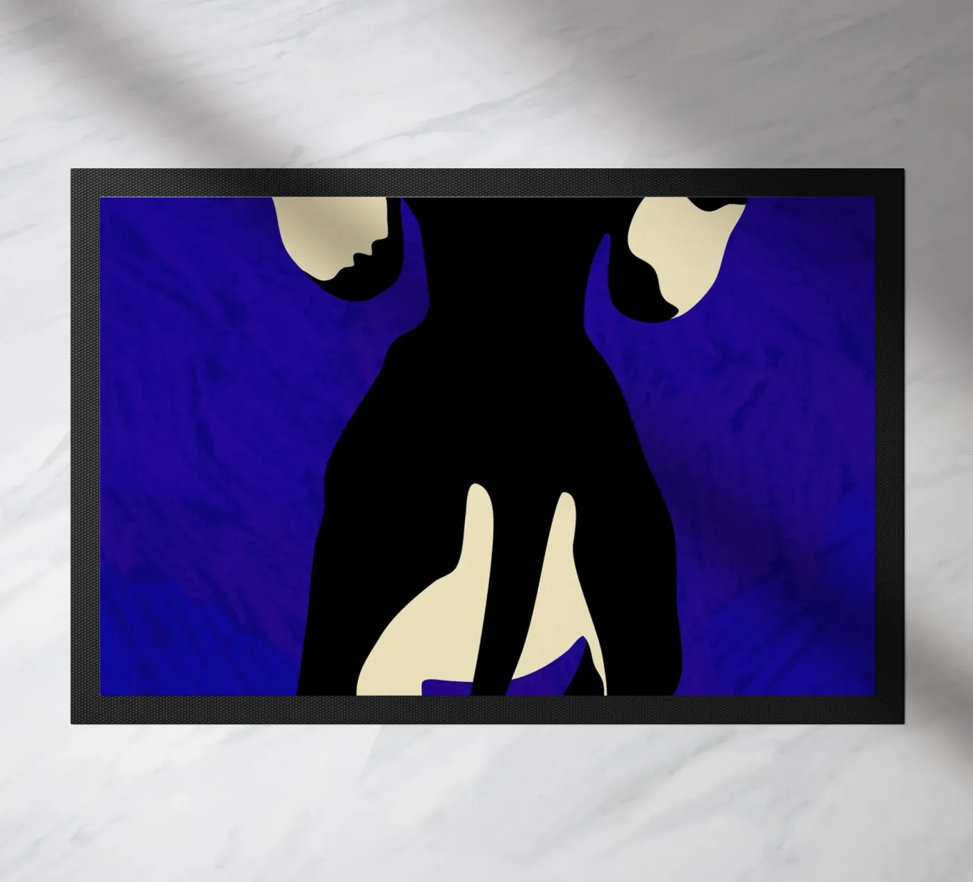 Blue Backdrop doormat by Kintsugi99