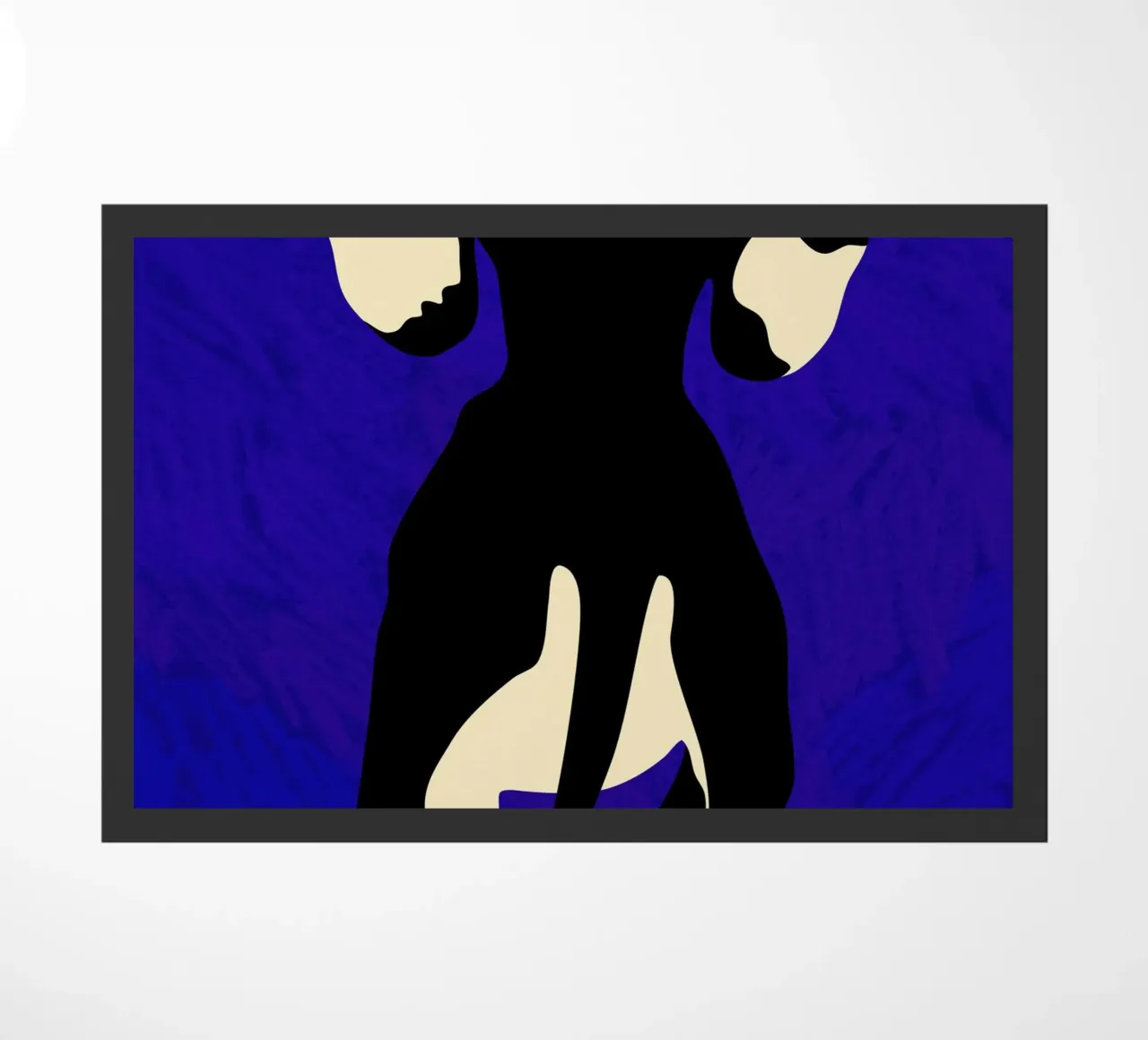 Blauer Backdrop Fußmatte von Kintsugi99