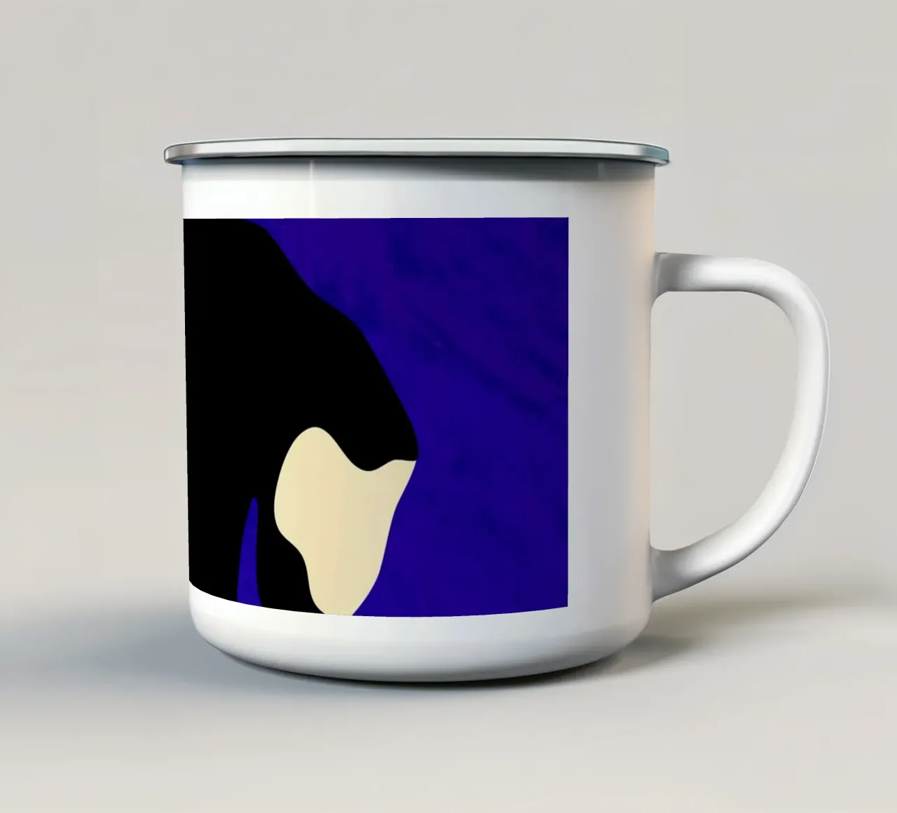 Fondale blu tazza in smalto da Kintsugi99