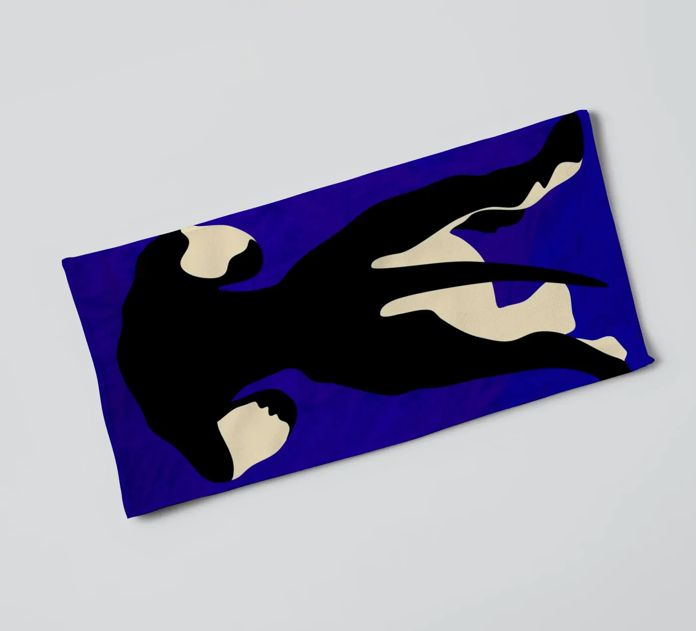 Blauer Backdrop Handtuch von Kintsugi99