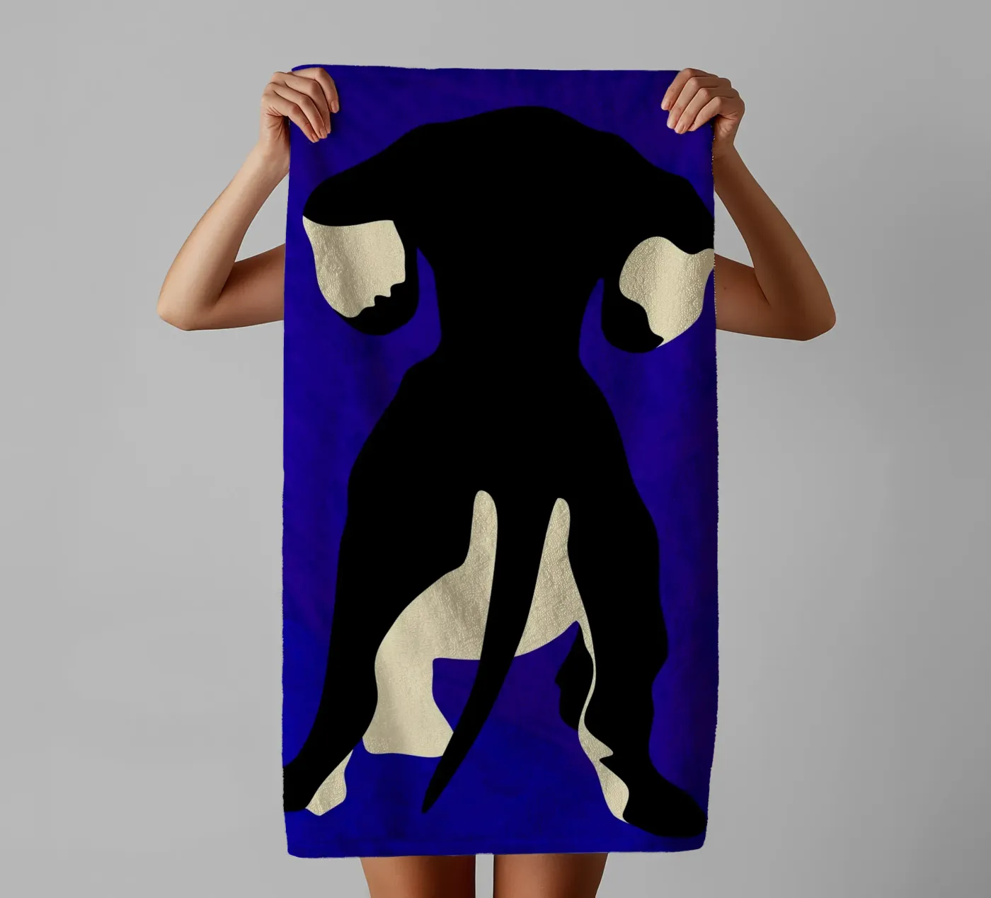 Blauer Backdrop Handtuch von Kintsugi99