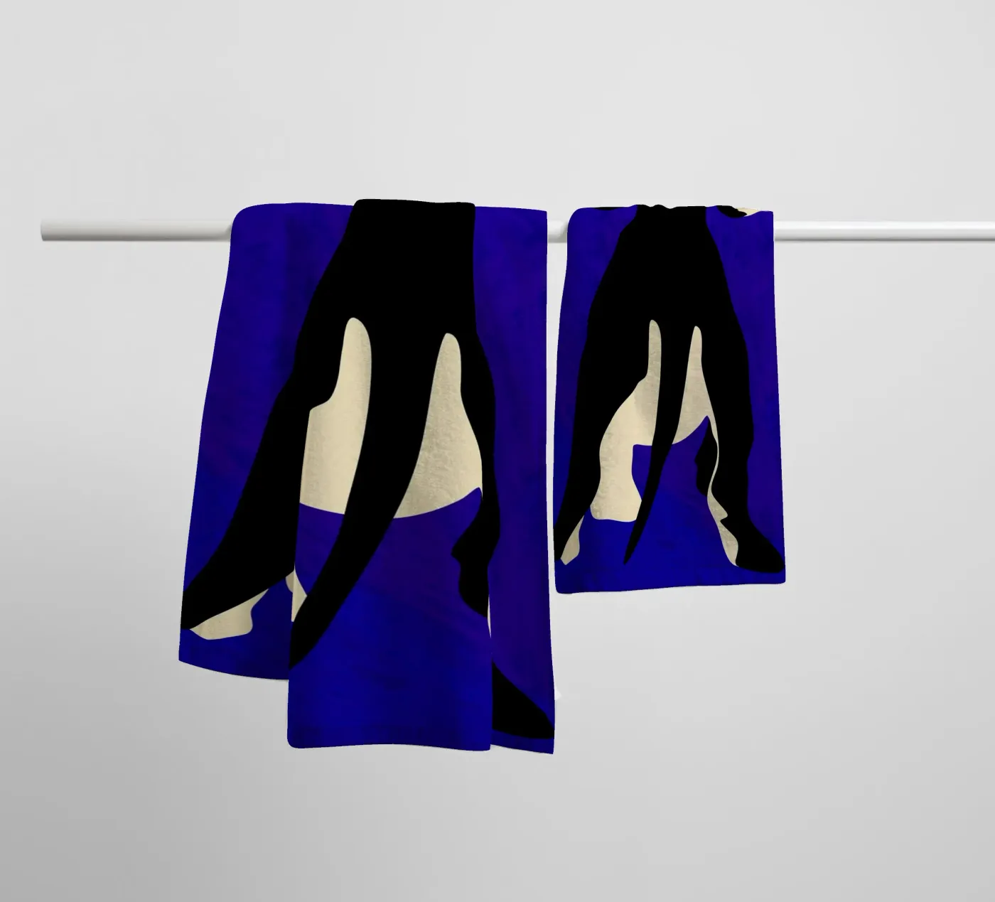 Blauer Backdrop Handtuch von Kintsugi99