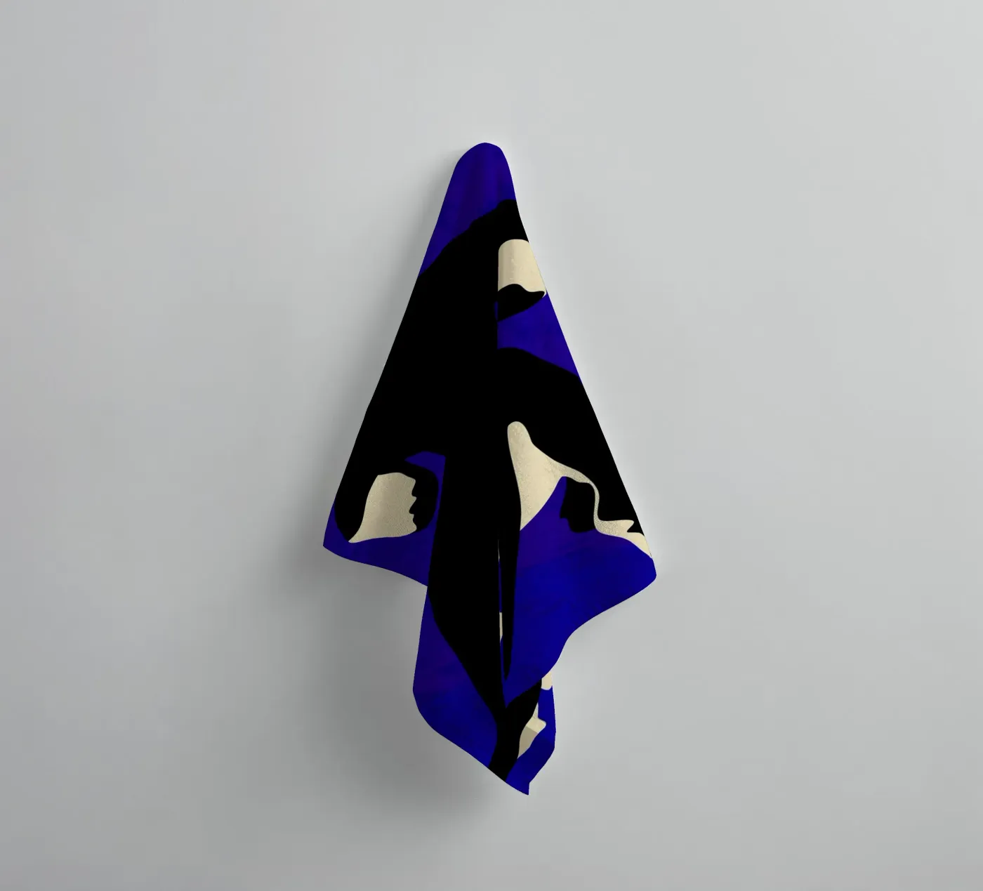 Blauer Backdrop Handtuch von Kintsugi99