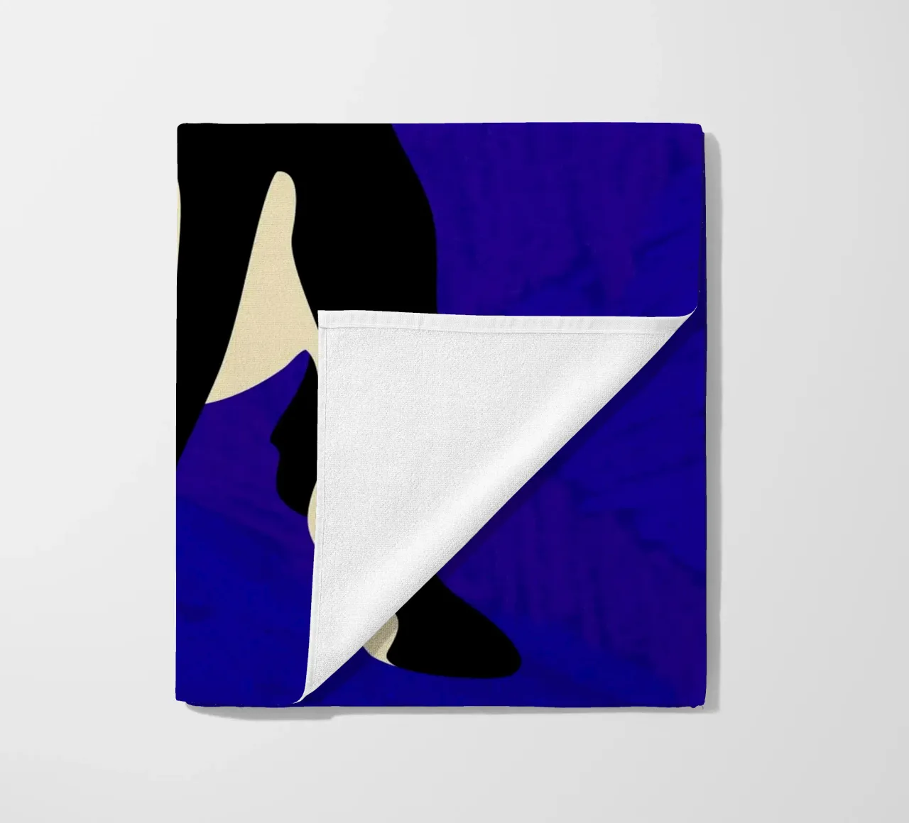 Blue Backdrop beach towel by Kintsugi99