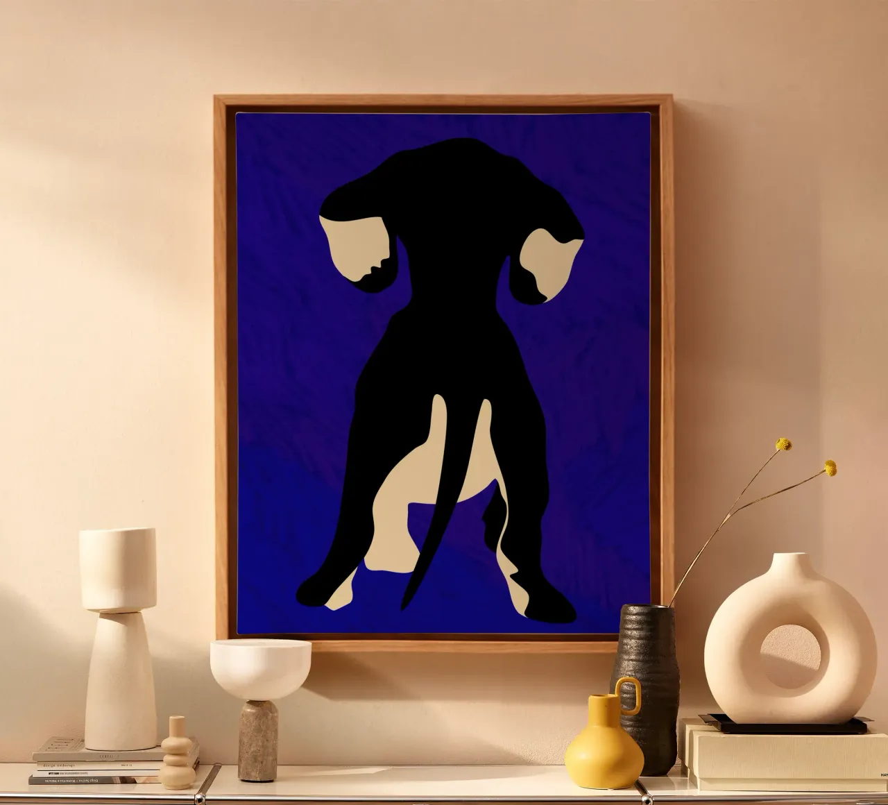 Blue Backdrop canvas by Kintsugi99
