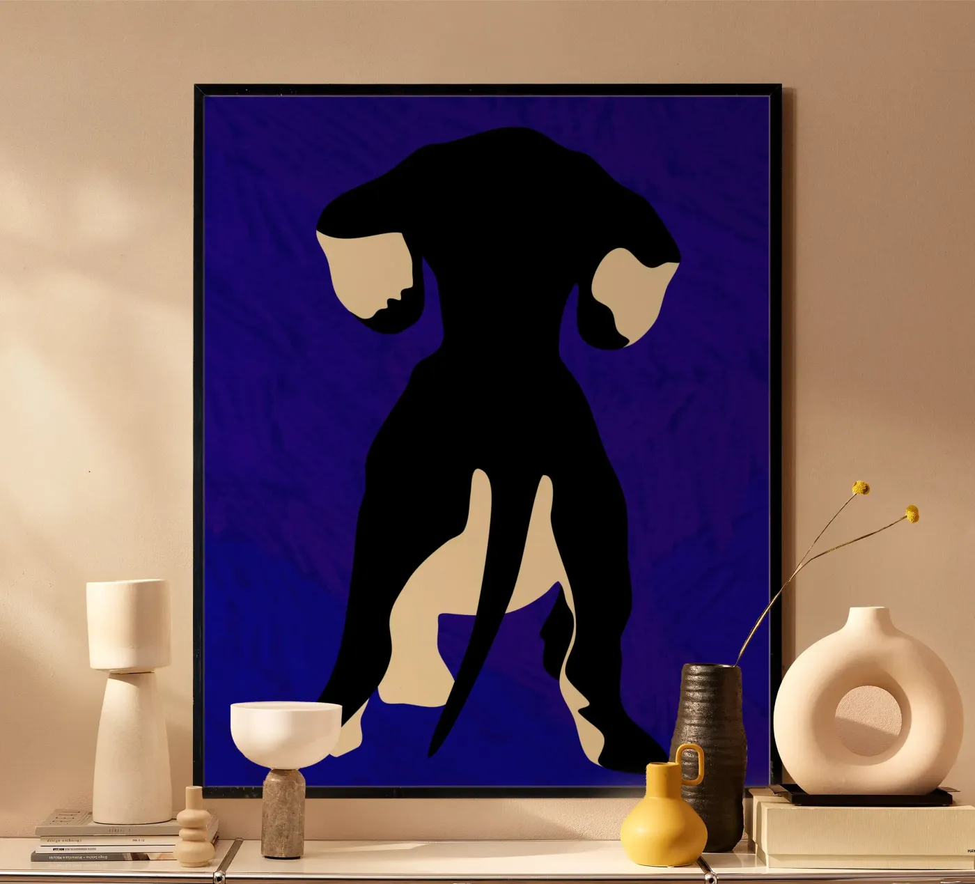 Blauer Backdrop Poster von Kintsugi99