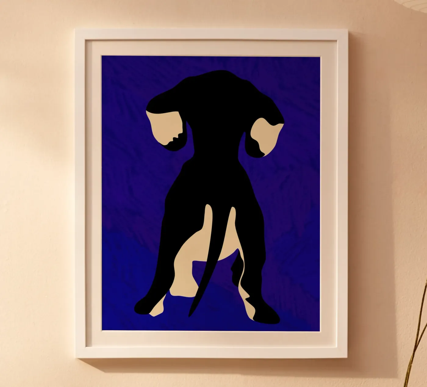 Blauer Backdrop Poster von Kintsugi99