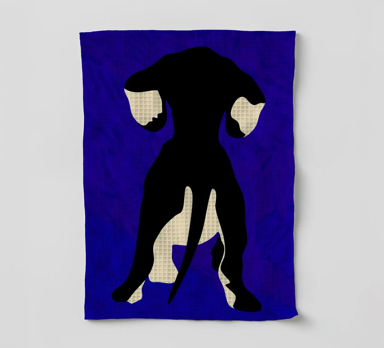 Blue Backdrop tea towel by Kintsugi99