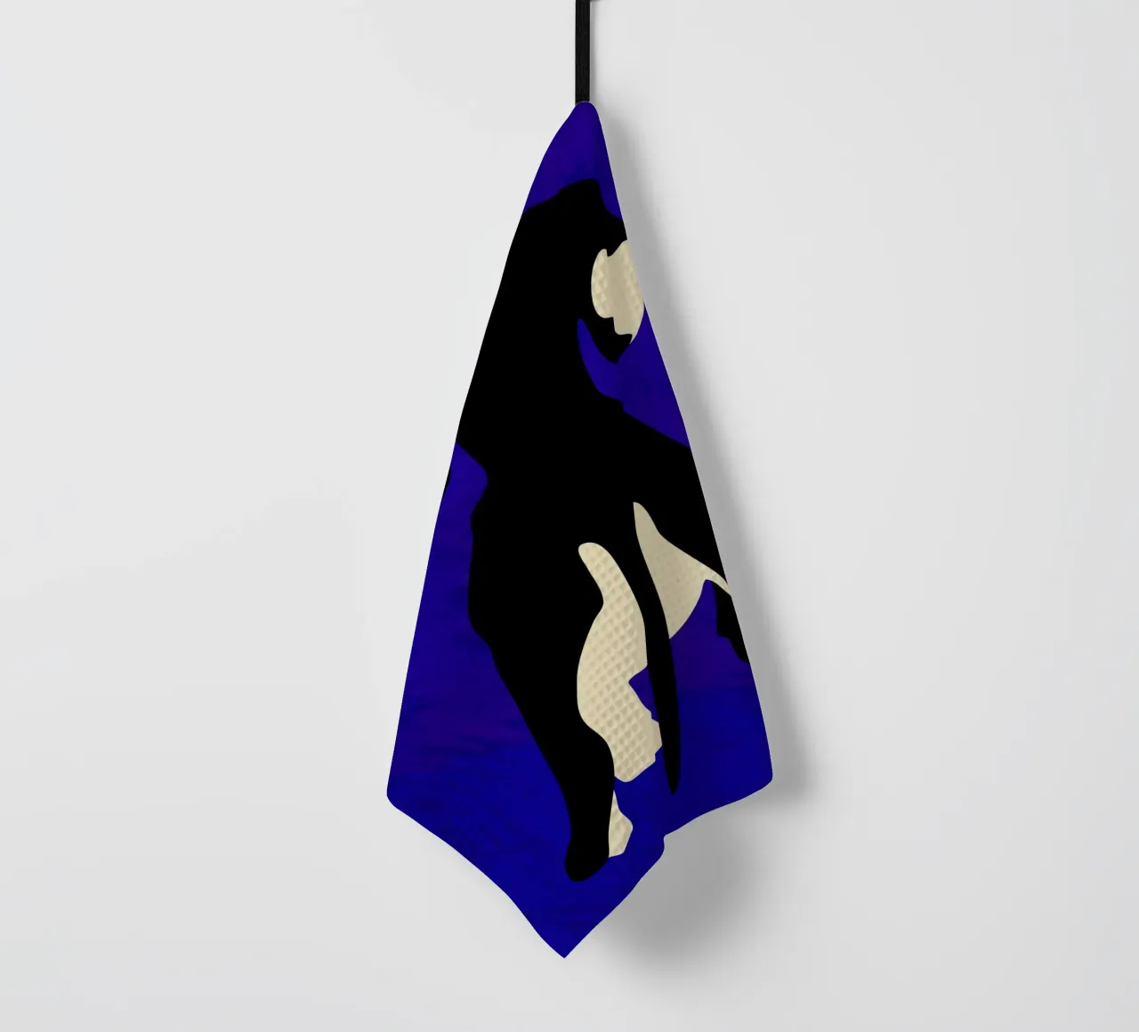 Blue Backdrop tea towel by Kintsugi99