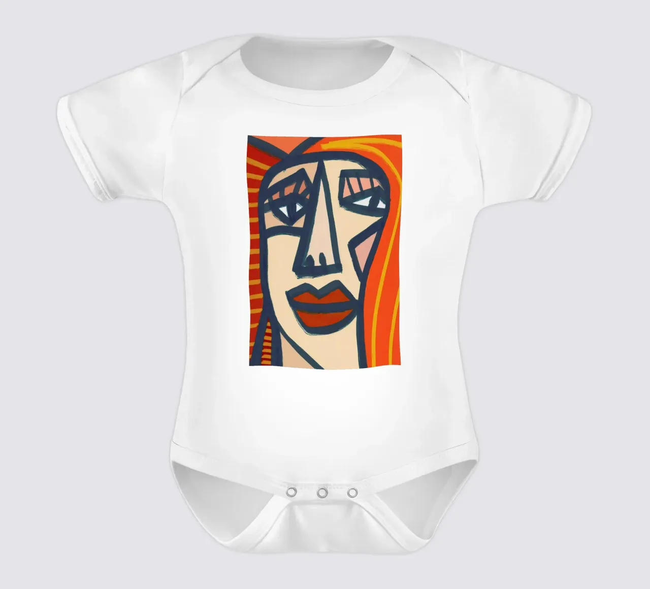 Jacki short-sleeve baby romper by Maria Kritzas