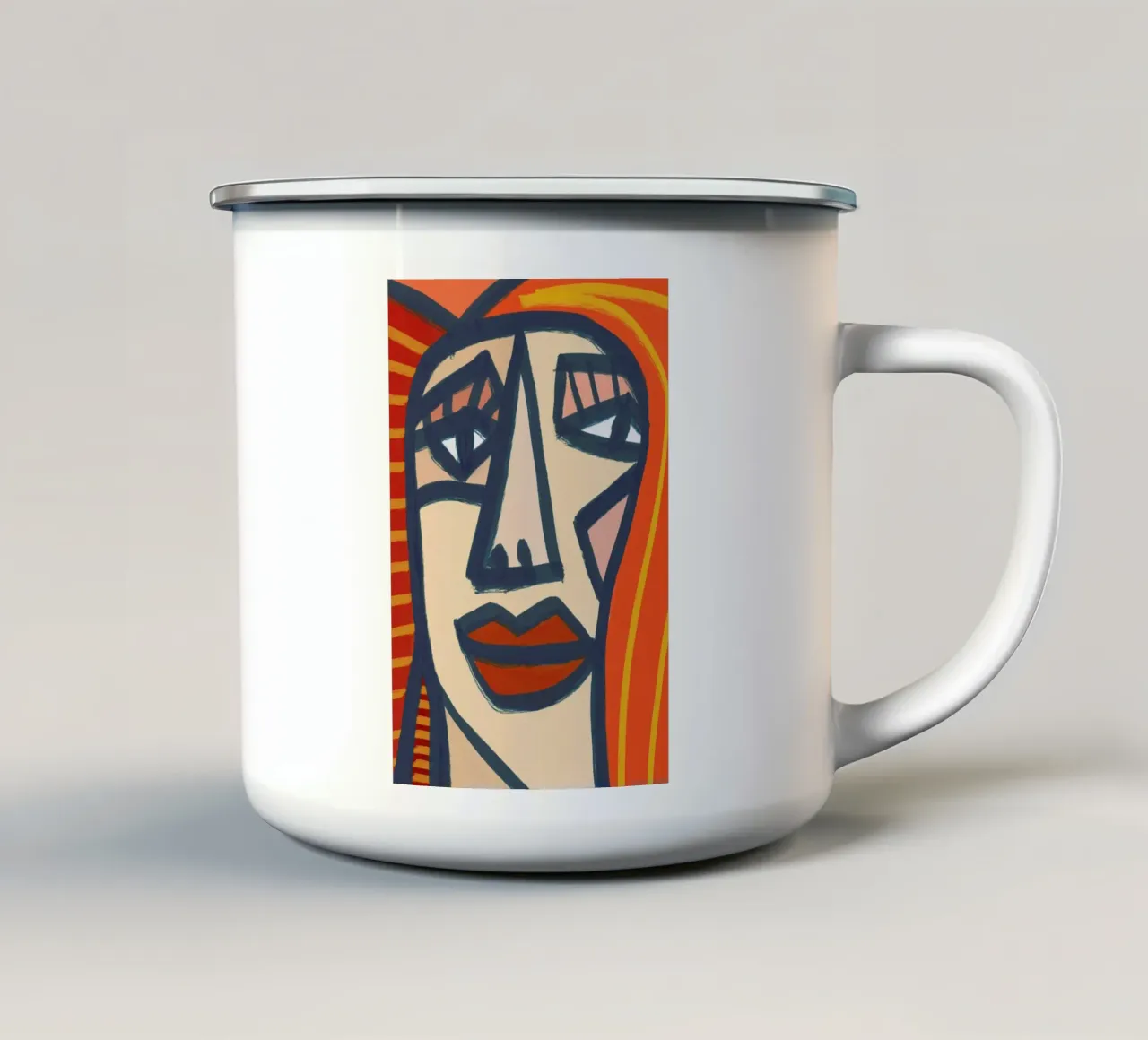 Jacki tazza in smalto da Maria Kritzas
