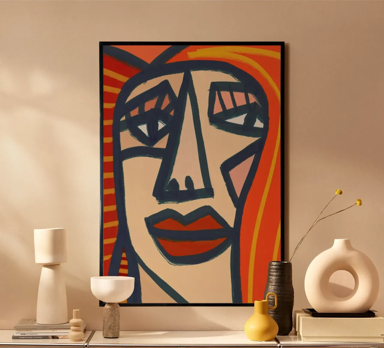 Jacki poster con telaio in legno da Maria Kritzas