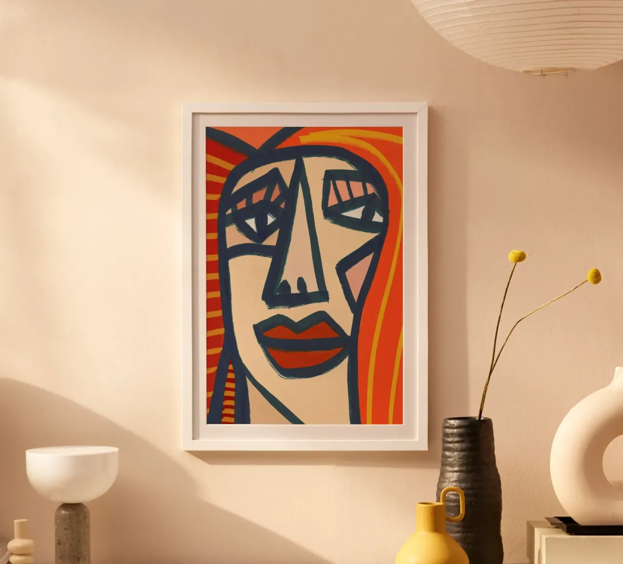 Jacki poster con telaio in legno da Maria Kritzas