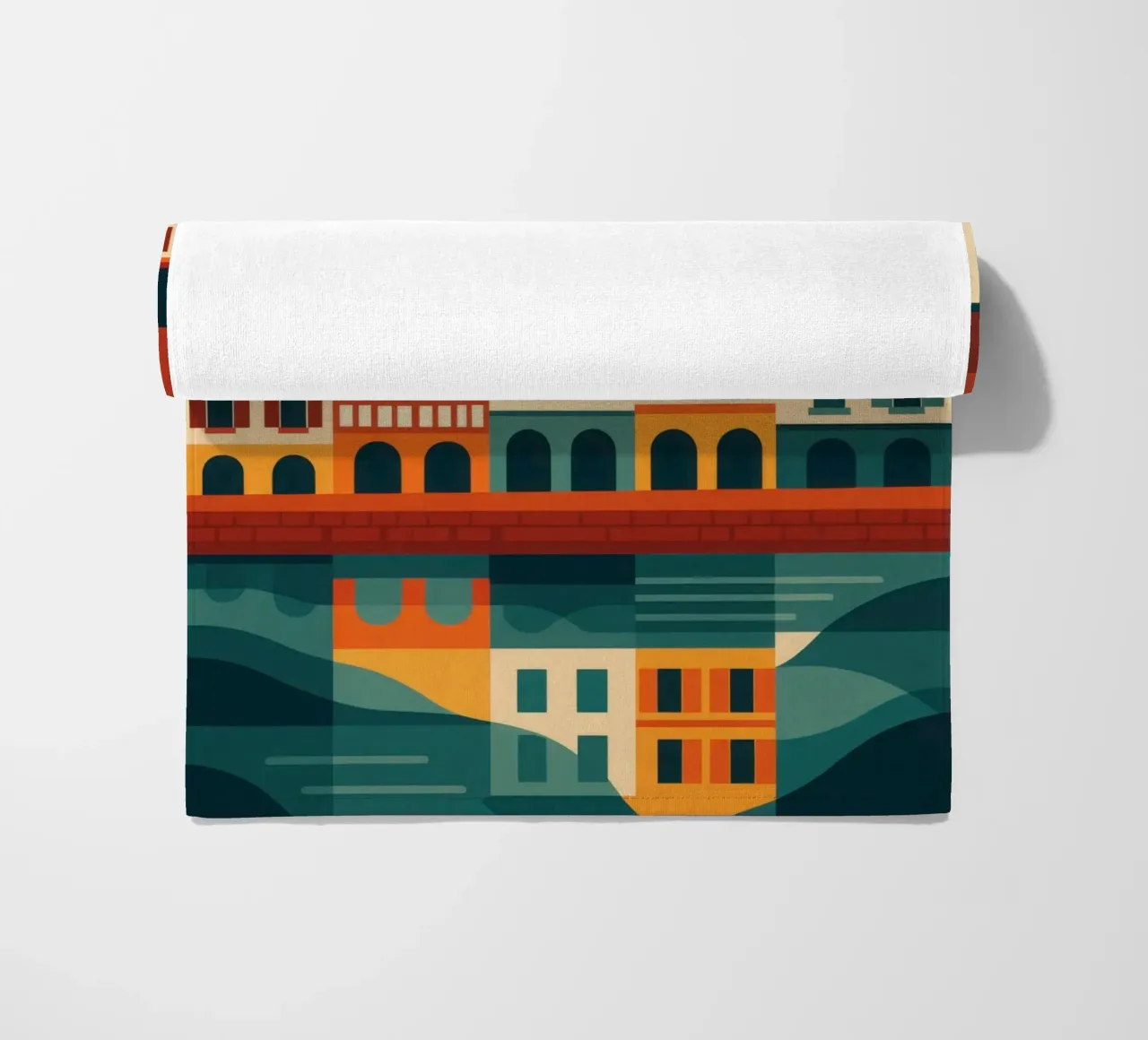 Bayonne, riflessi di sud-ovest sulla facciata telo mare da JETLAG | affiches voyage