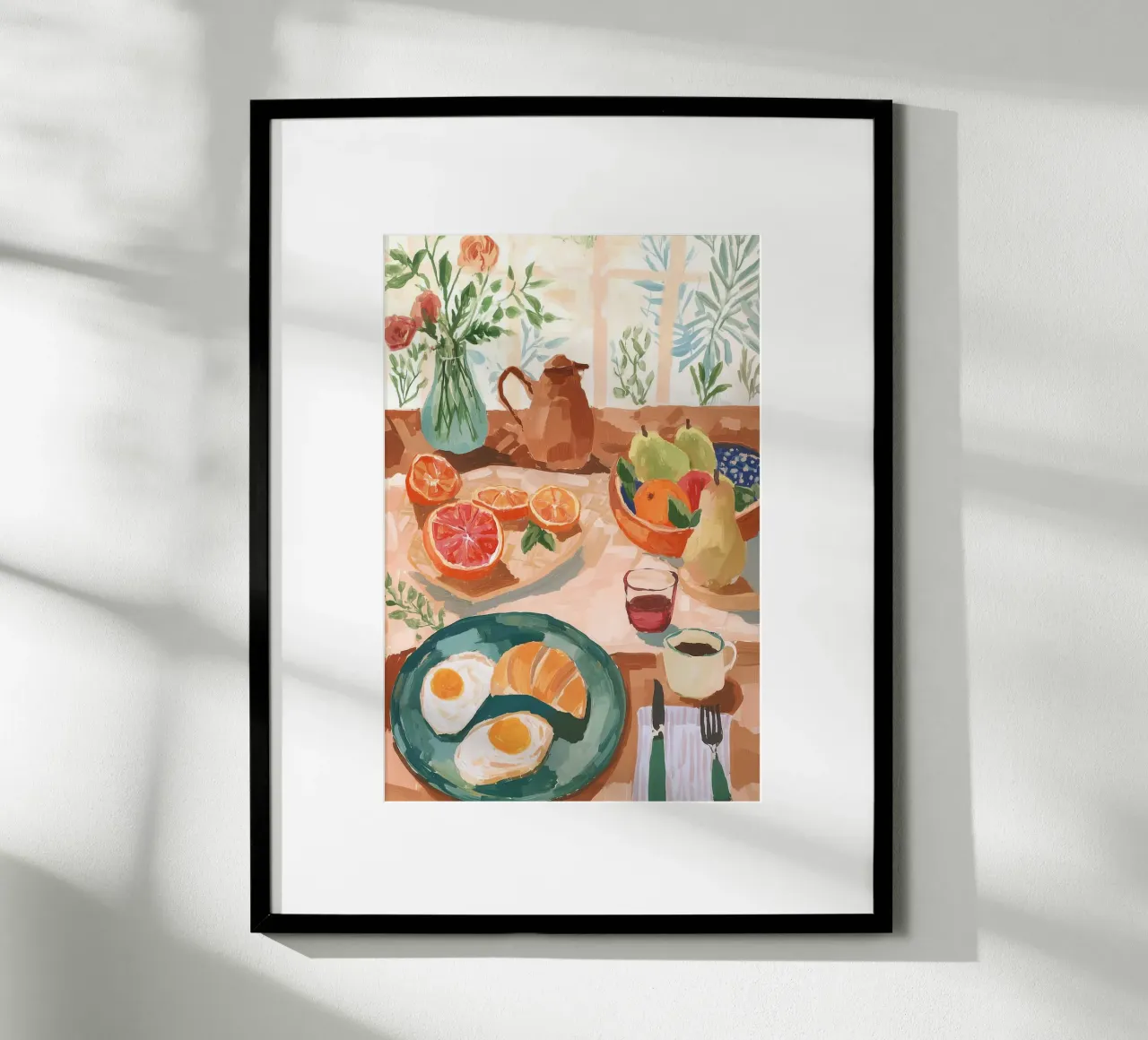 Nature morte au petit déjeuner hahnemühle de Melloi Art Print