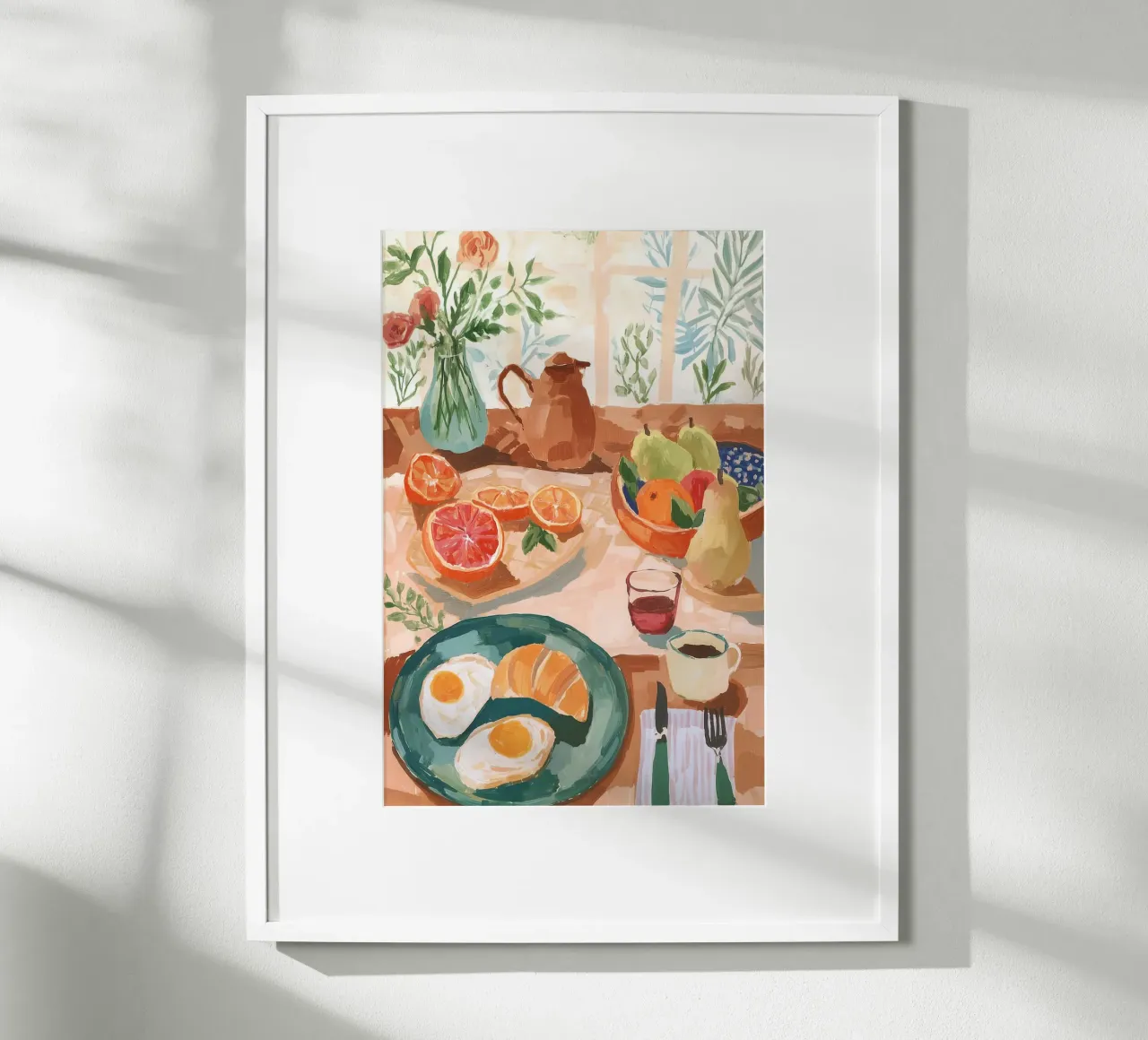 Nature morte au petit déjeuner hahnemühle de Melloi Art Print