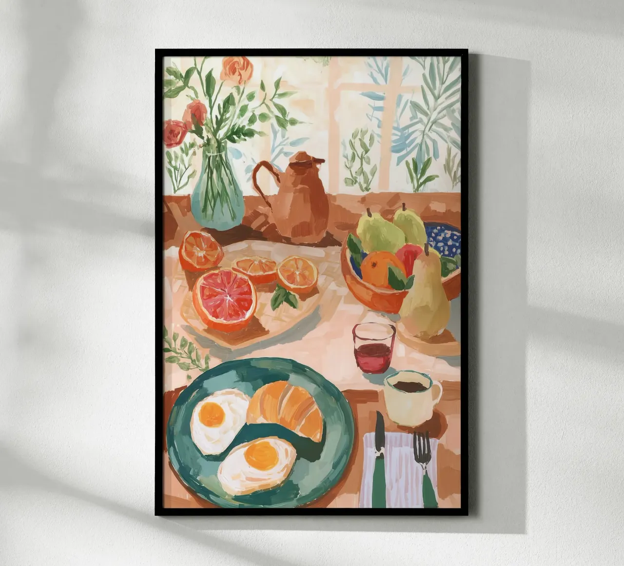Nature morte au petit déjeuner hahnemühle de Melloi Art Print