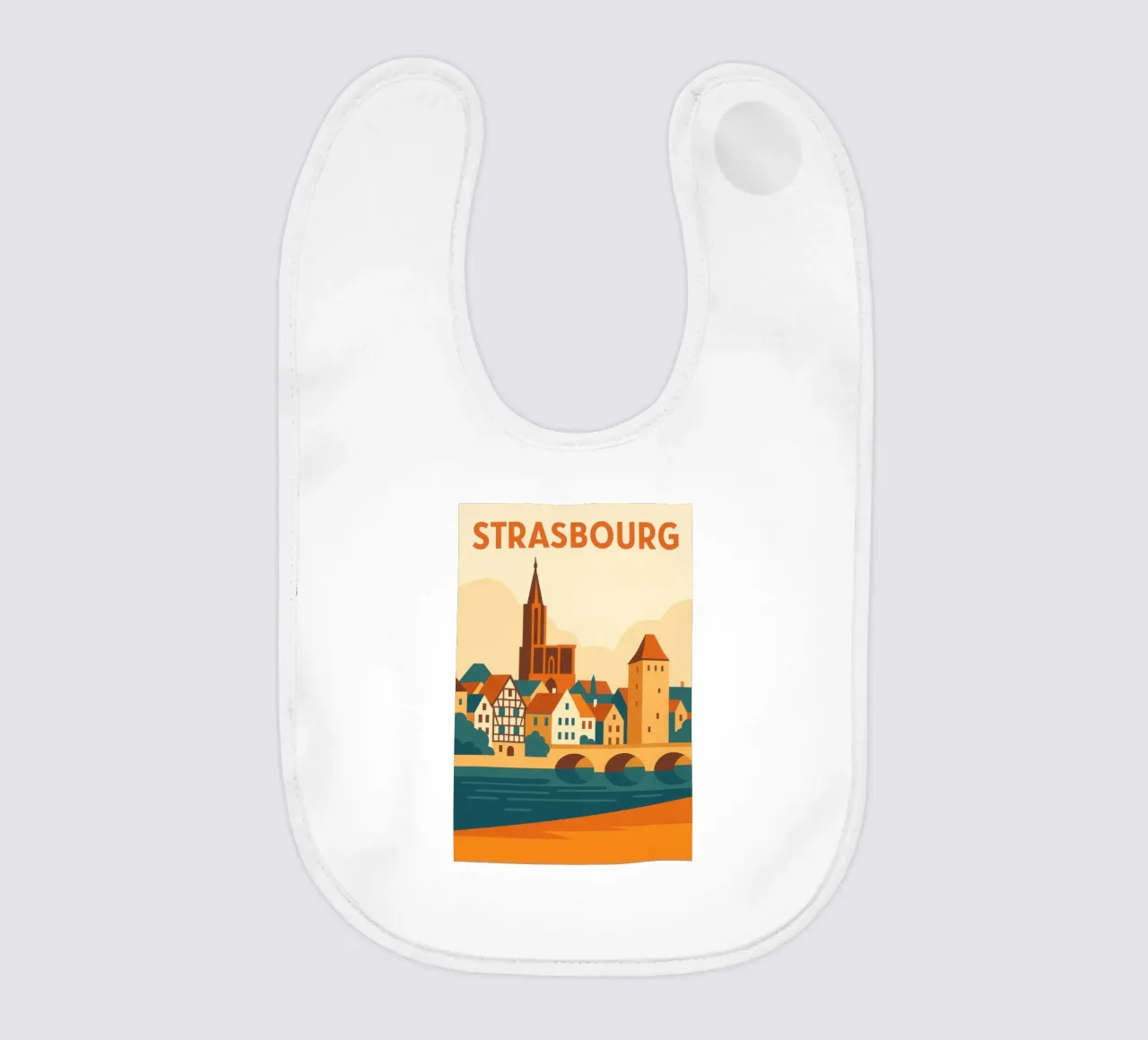 Strasburgo, tra case a graticcio e la cattedrale bavaglino da JETLAG | affiches voyage