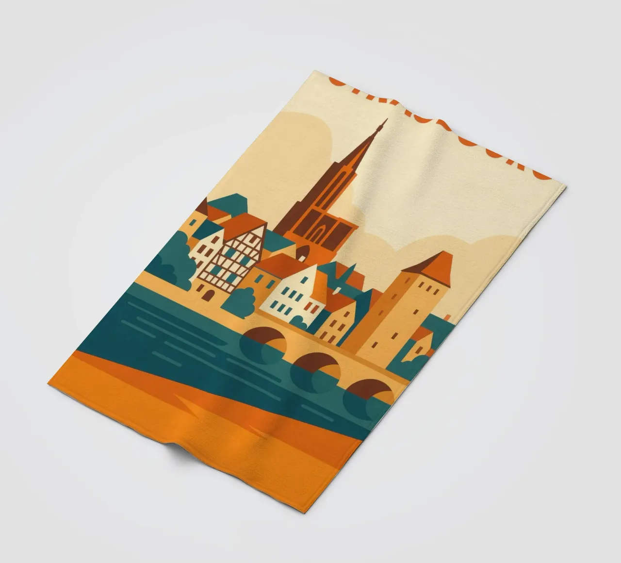Strasburgo, tra case a graticcio e la cattedrale coperta in pile da JETLAG | affiches voyage