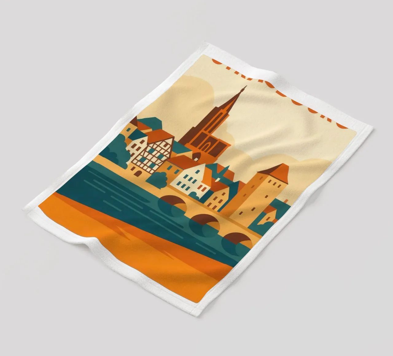 Strasburgo, tra case a graticcio e la cattedrale coperta in pile da JETLAG | affiches voyage