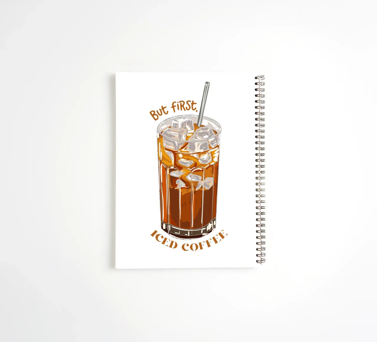 But First Iced Coffee spiral notebook by EDMPROJECT