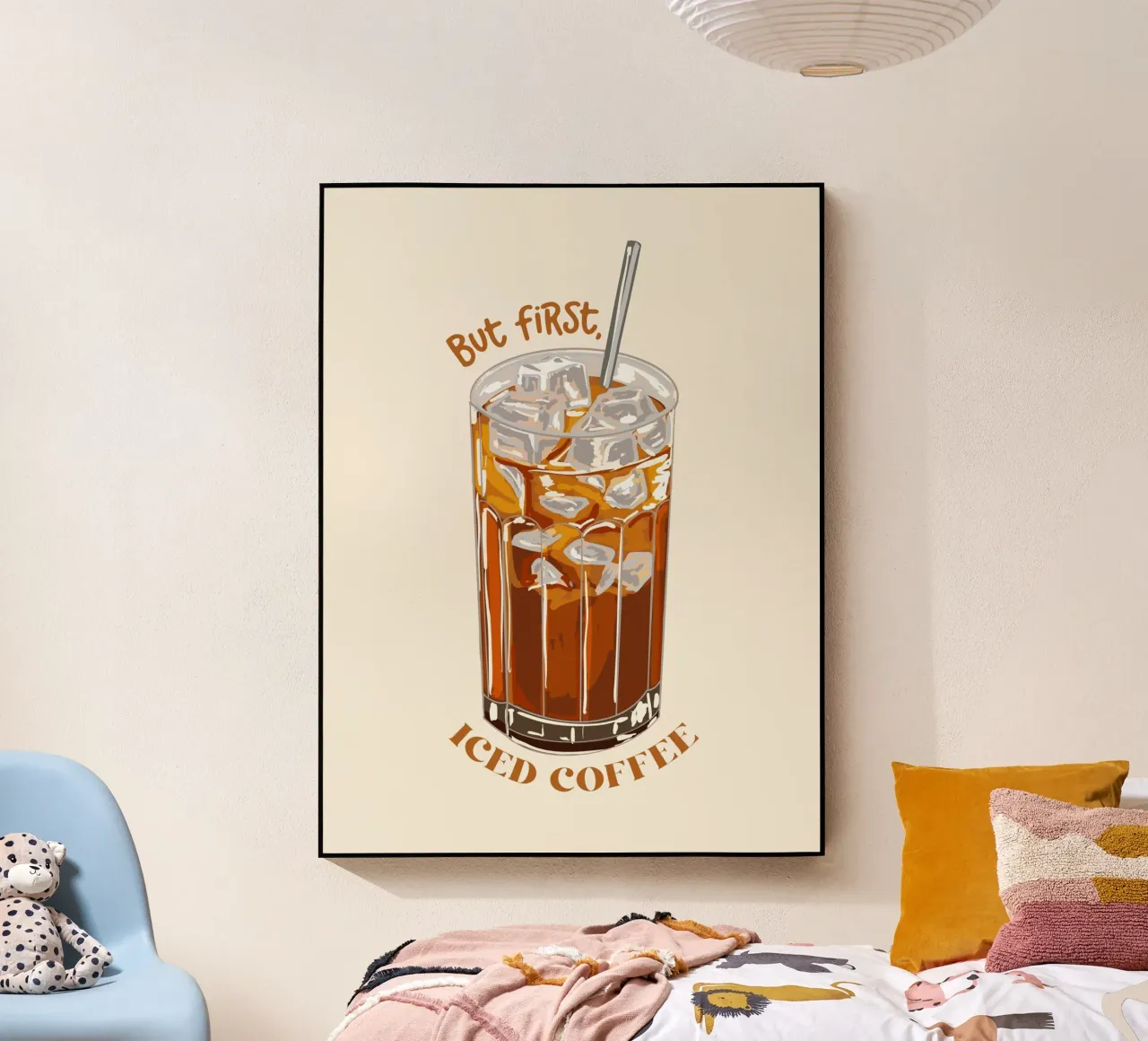 But First Iced Coffee acrylic glass by EDMPROJECT