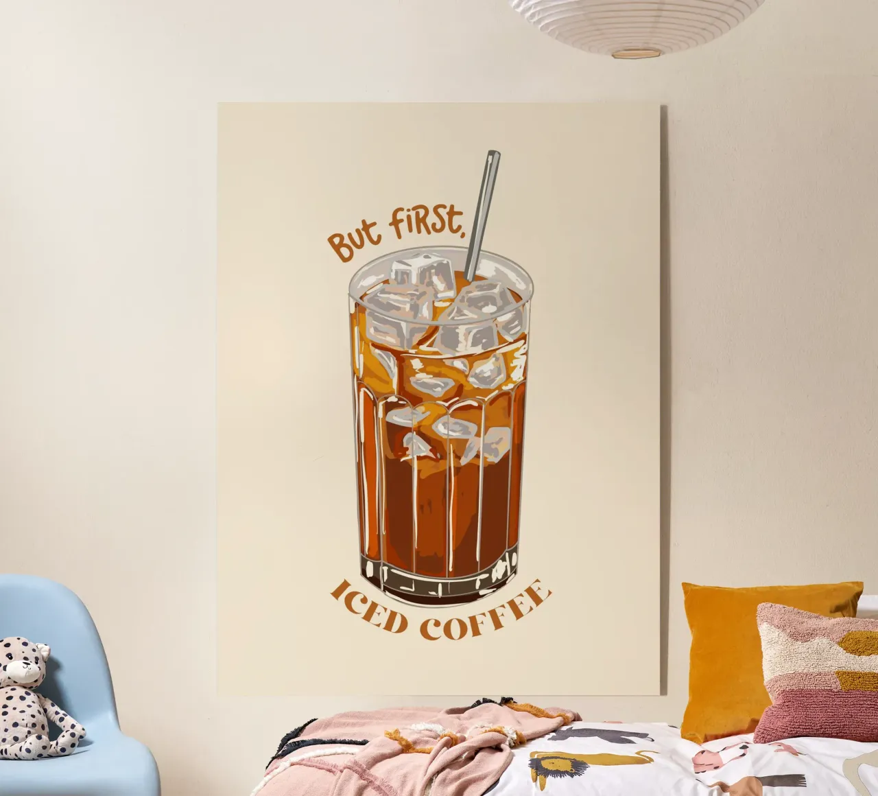 But First Iced Coffee acrylic glass by EDMPROJECT