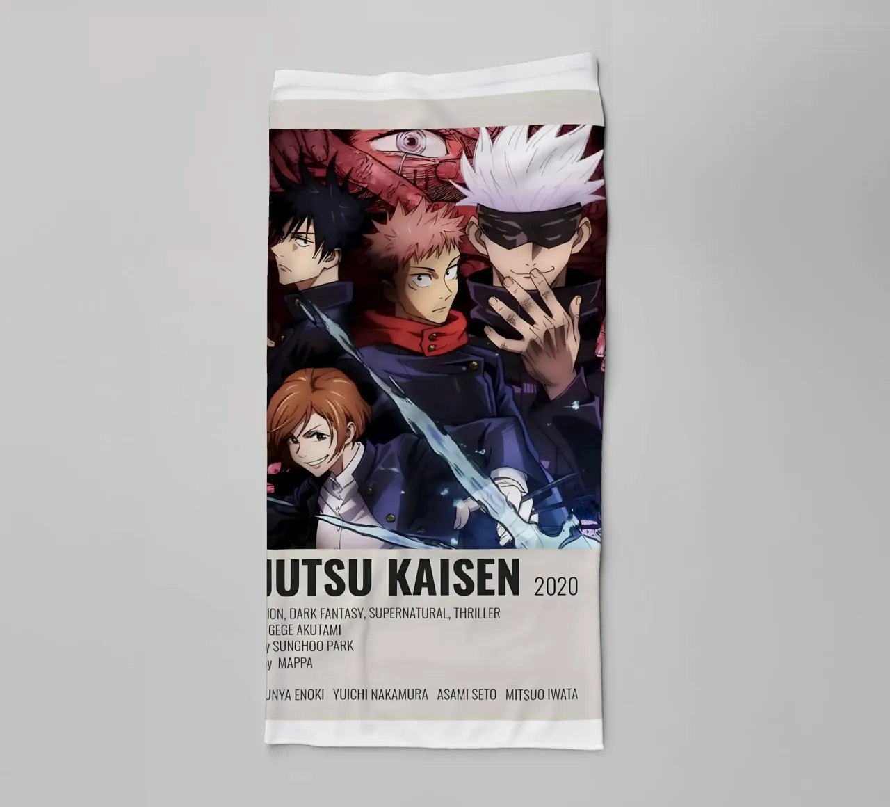JUJUTSU KAISEN 2020 asciugamano da bagno da Totoya