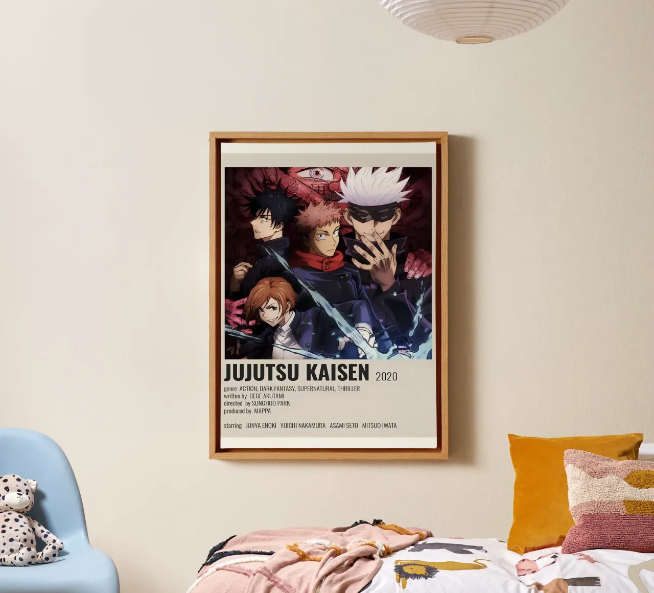 JUJUTSU KAISEN 2020 tela con Cornice a cassetta da Totoya