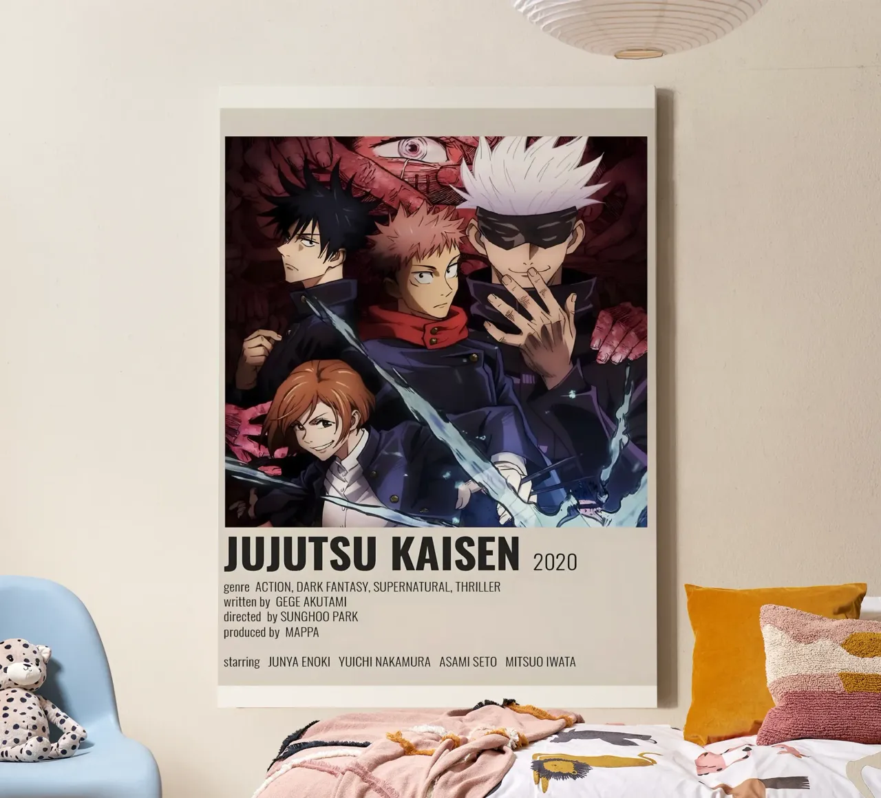 JUJUTSU KAISEN 2020 tela con Cornice a cassetta da Totoya
