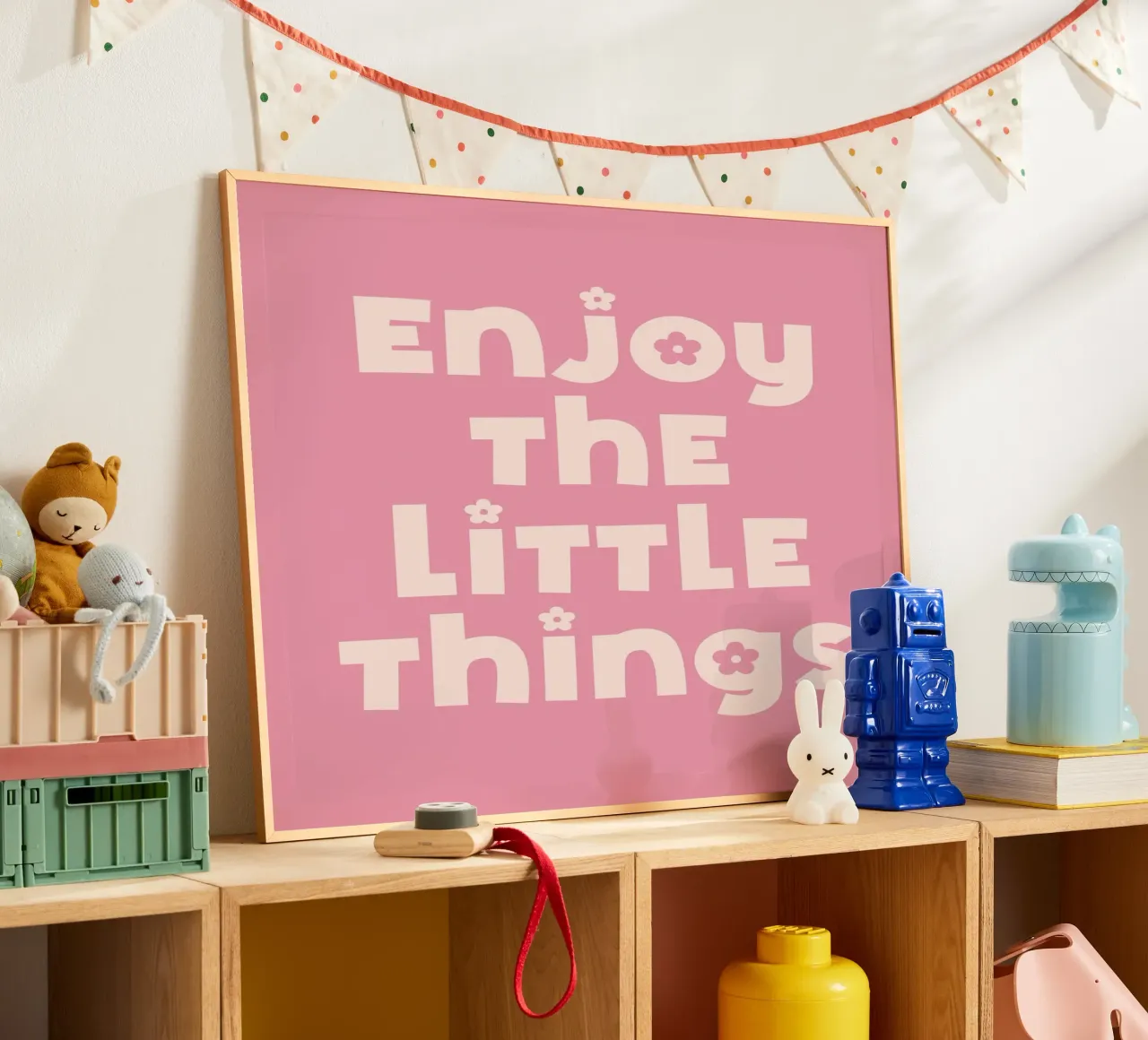 Godetevi le piccole cose (Citazione Rosa) carta hahnemühle da Paigaam Studio