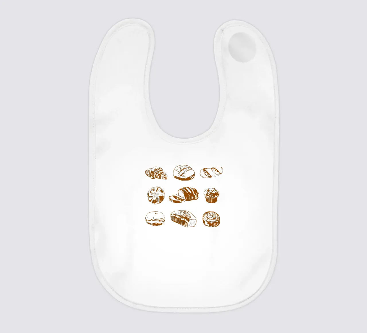 Illustrazione di pane e dolci rustici bavaglino da EDMPROJECT
