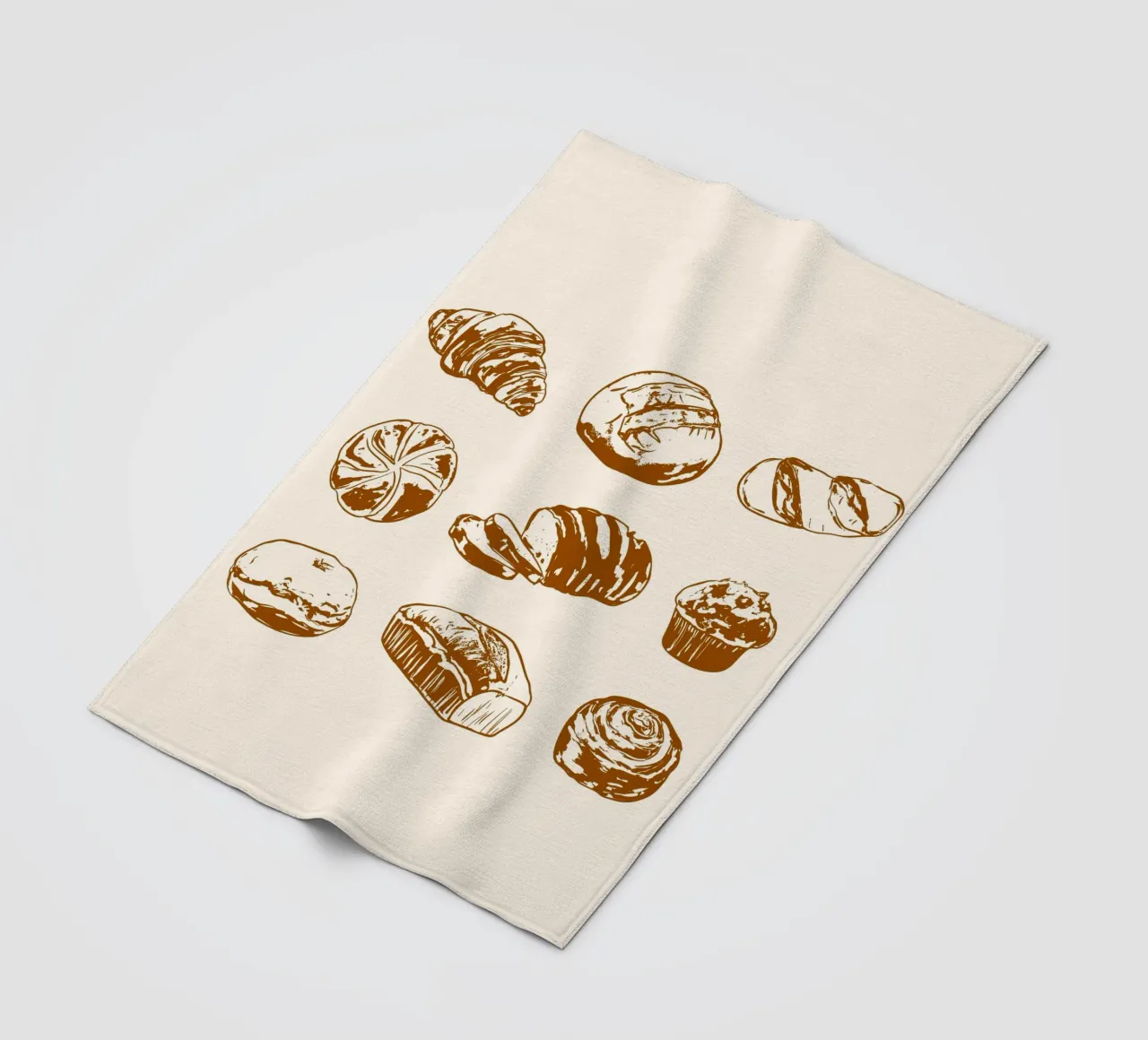 Illustrazione di pane e dolci rustici coperta in pile da EDMPROJECT