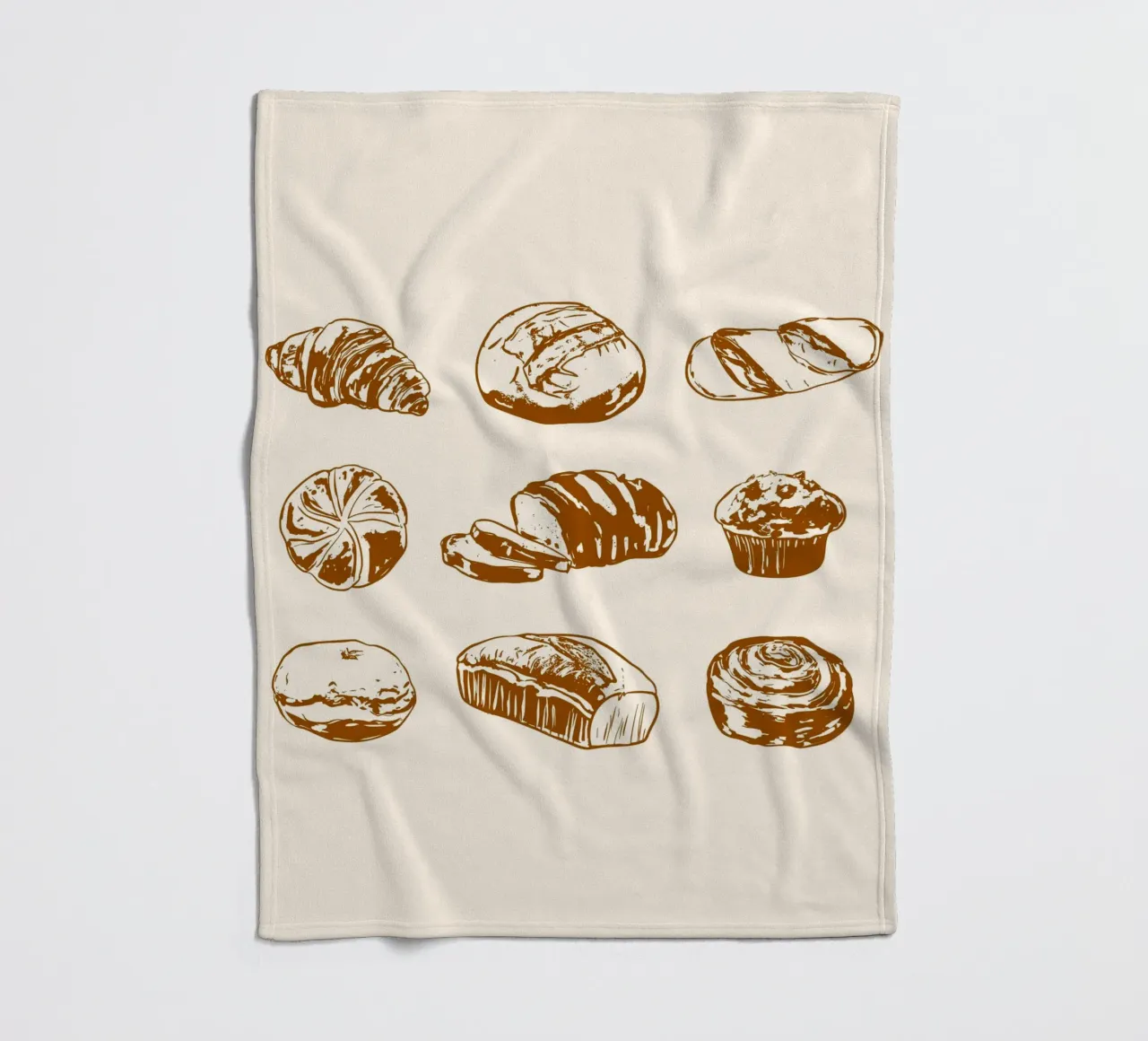 Illustrazione di pane e dolci rustici coperta in pile da EDMPROJECT