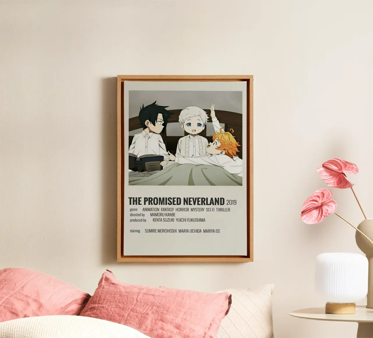 THE PROMISED NEVERLAND 2019 tela con Cornice a cassetta da Totoya