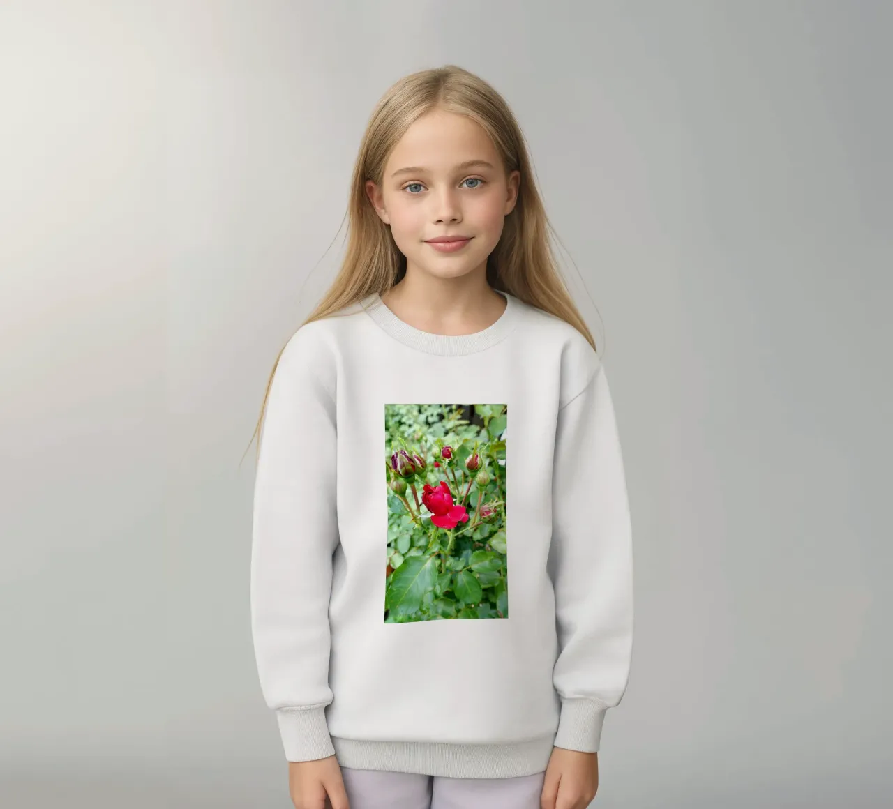 Rosa rossa felpa bambino da Massimo Frascogna