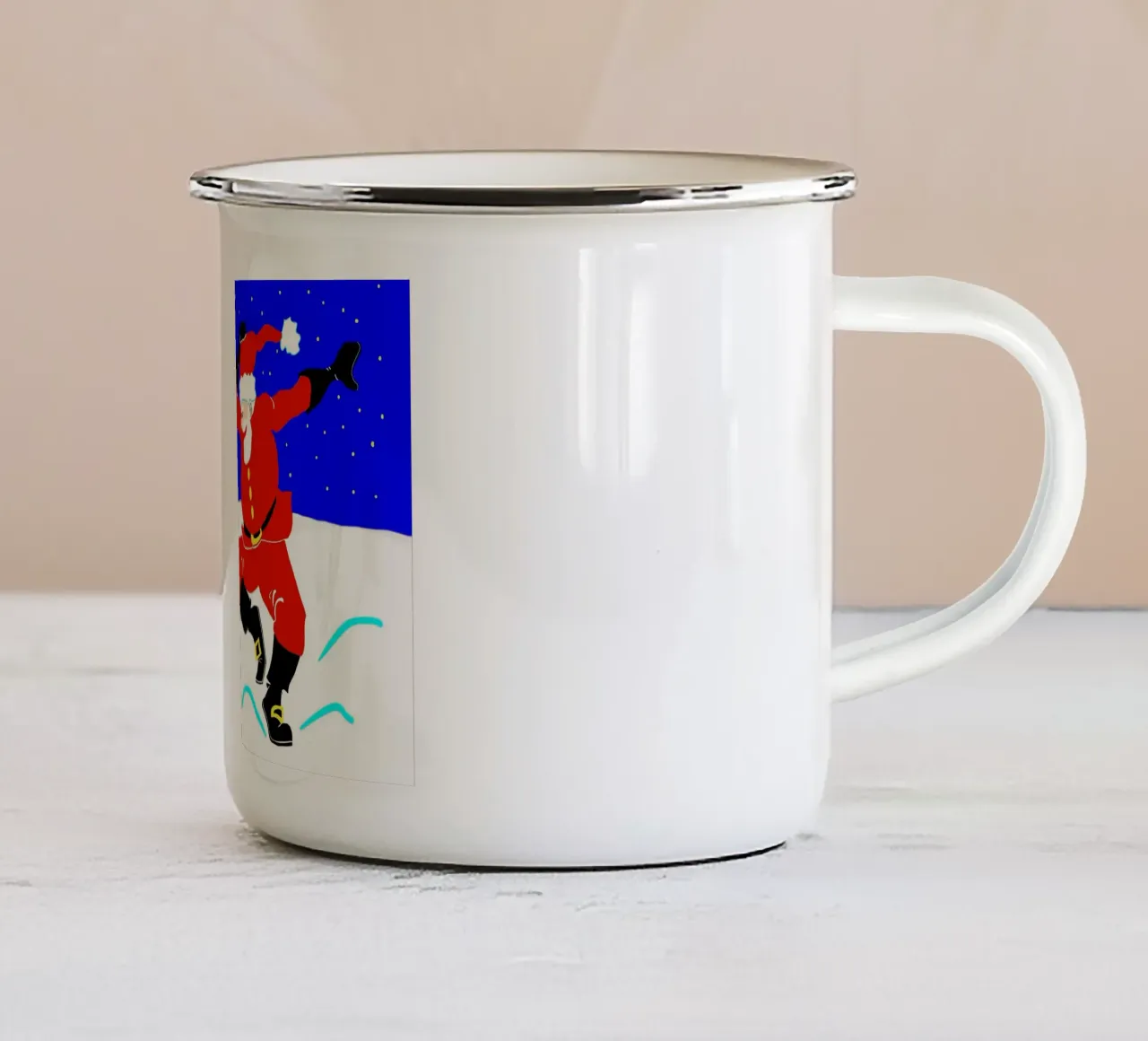 Natale tazza in smalto da Massimo Frascogna