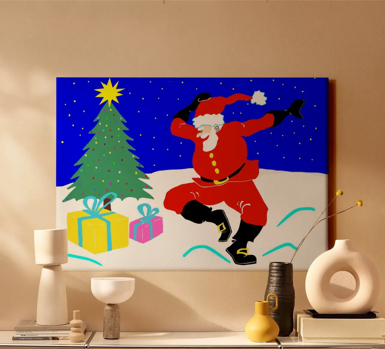 Noël toile de Massimo Frascogna