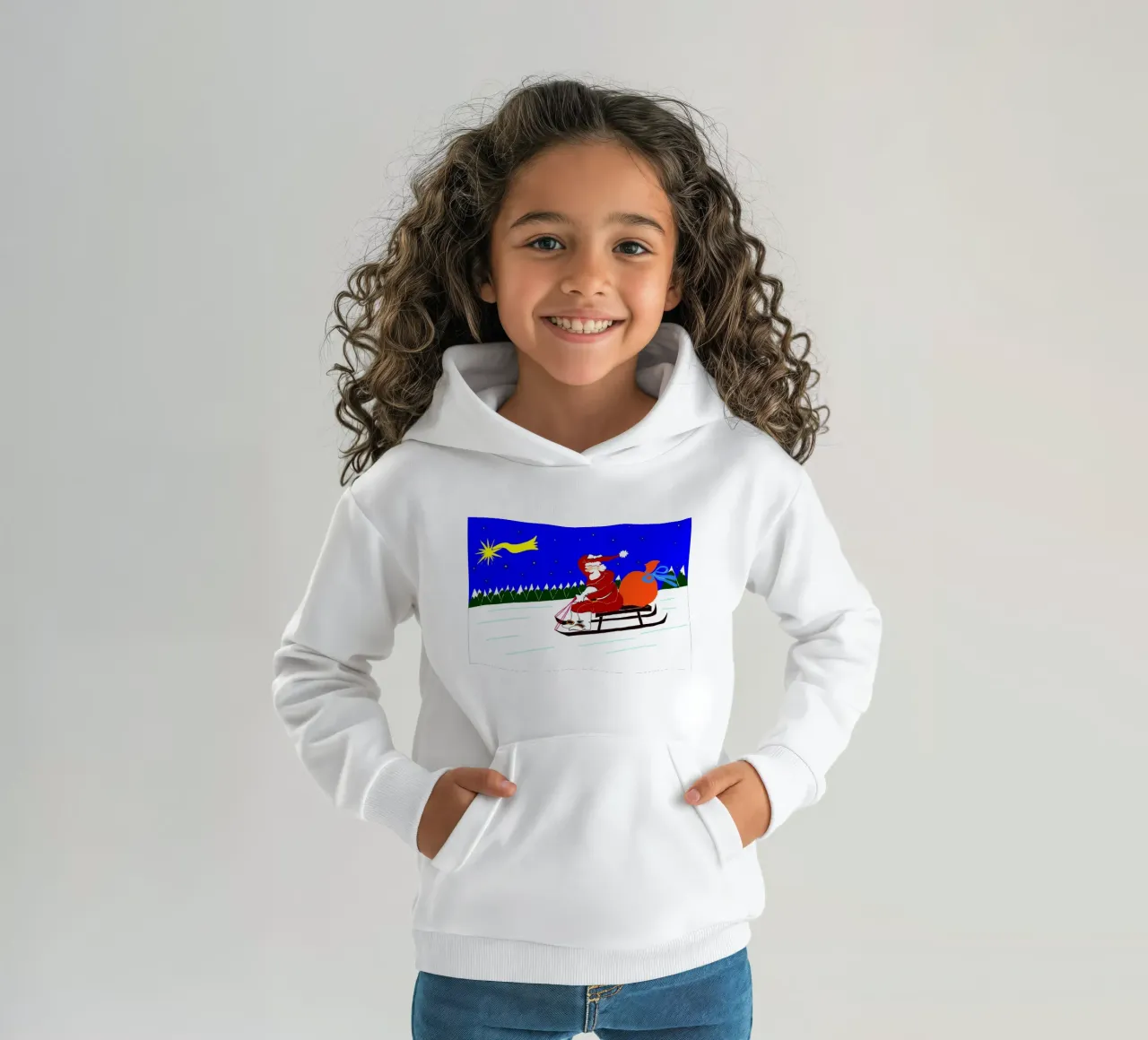 Noël sweat à capuche enfant de Massimo Frascogna