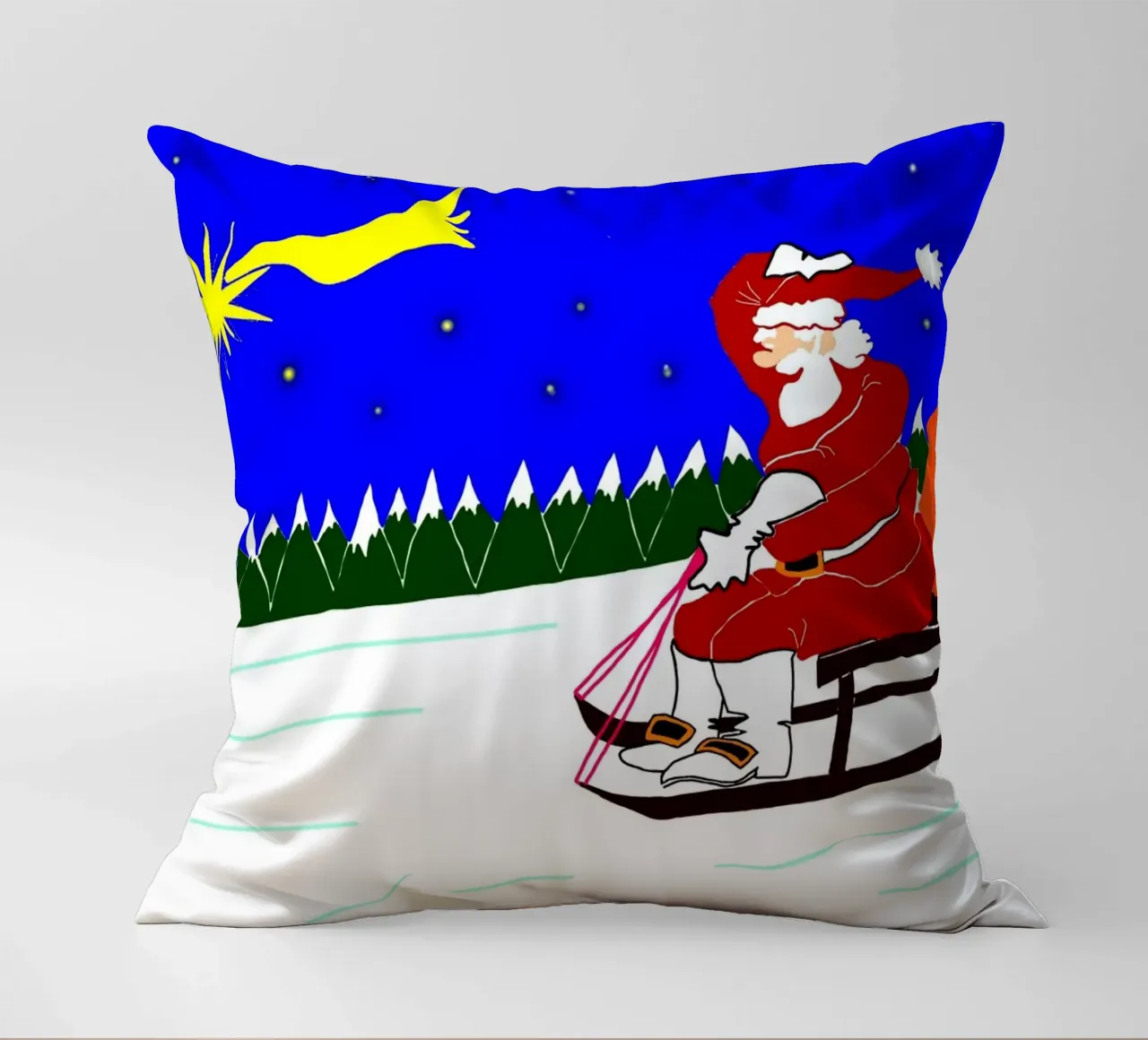 Christmas decorative cushion by Massimo Frascogna