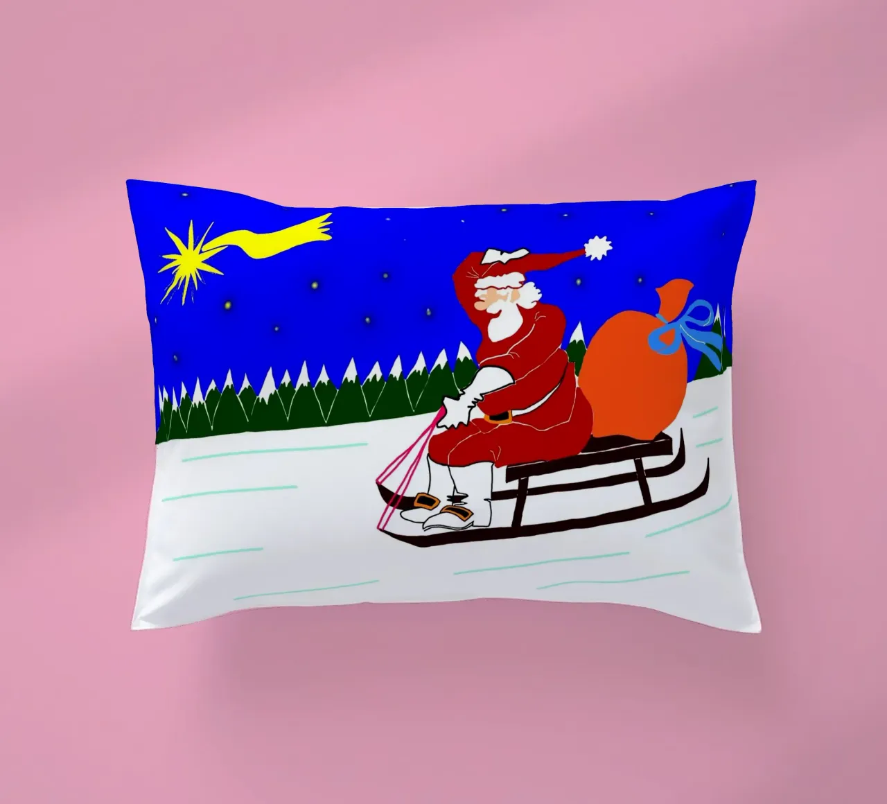 Christmas decorative cushion by Massimo Frascogna