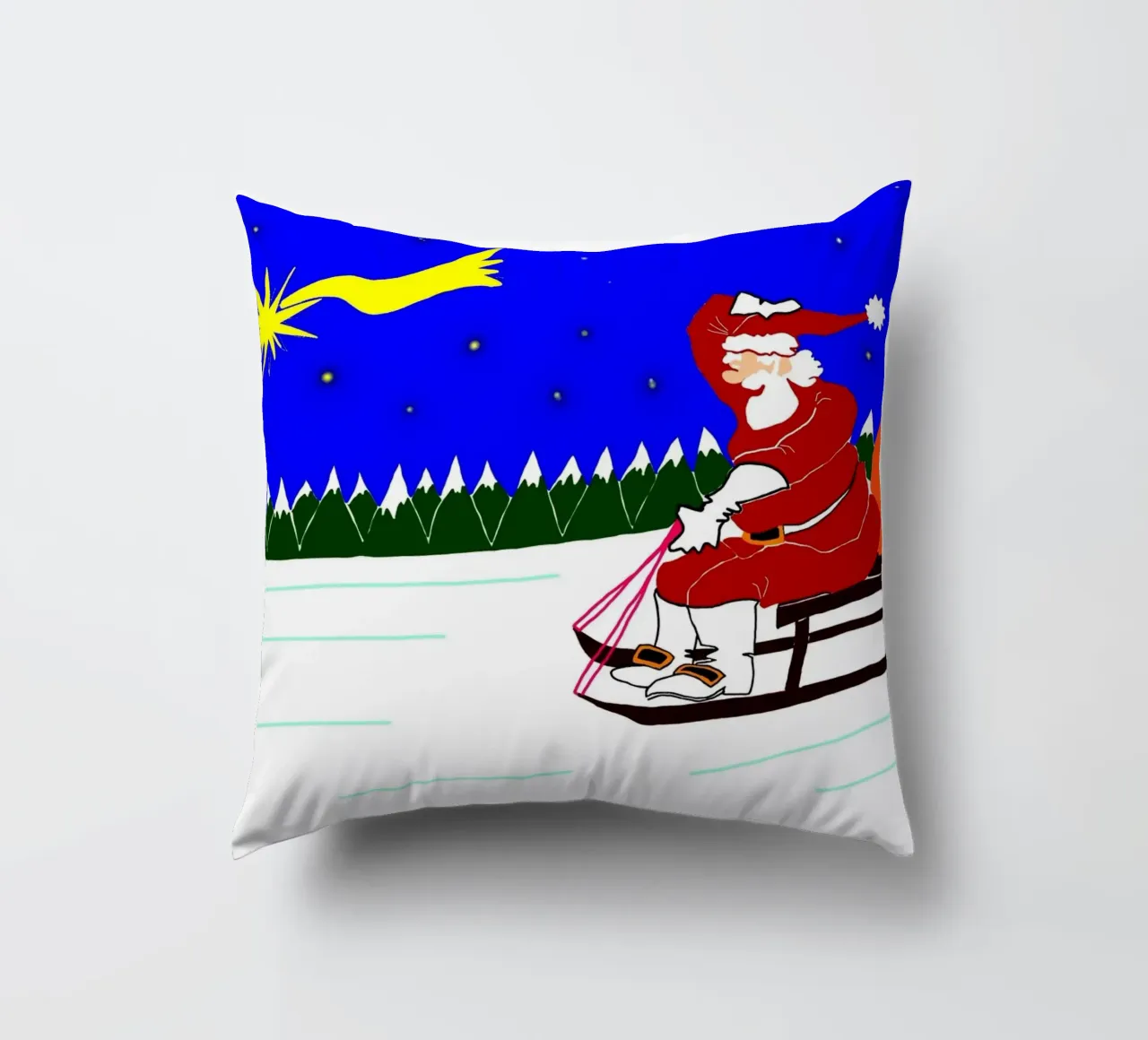 Christmas decorative cushion by Massimo Frascogna