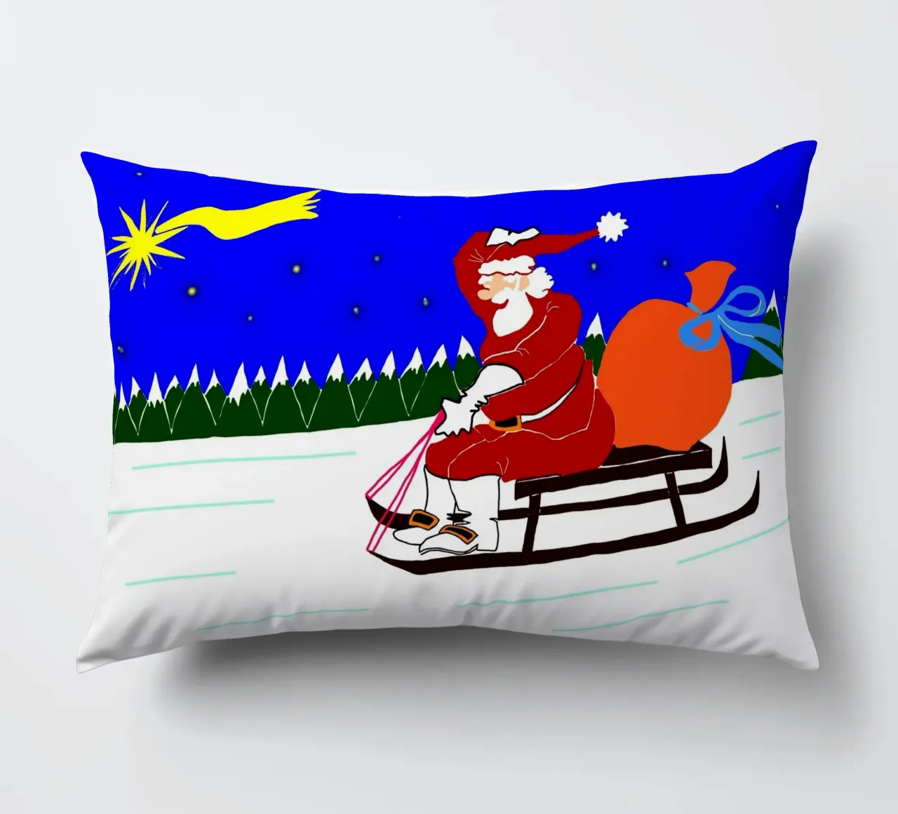 Christmas decorative cushion by Massimo Frascogna
