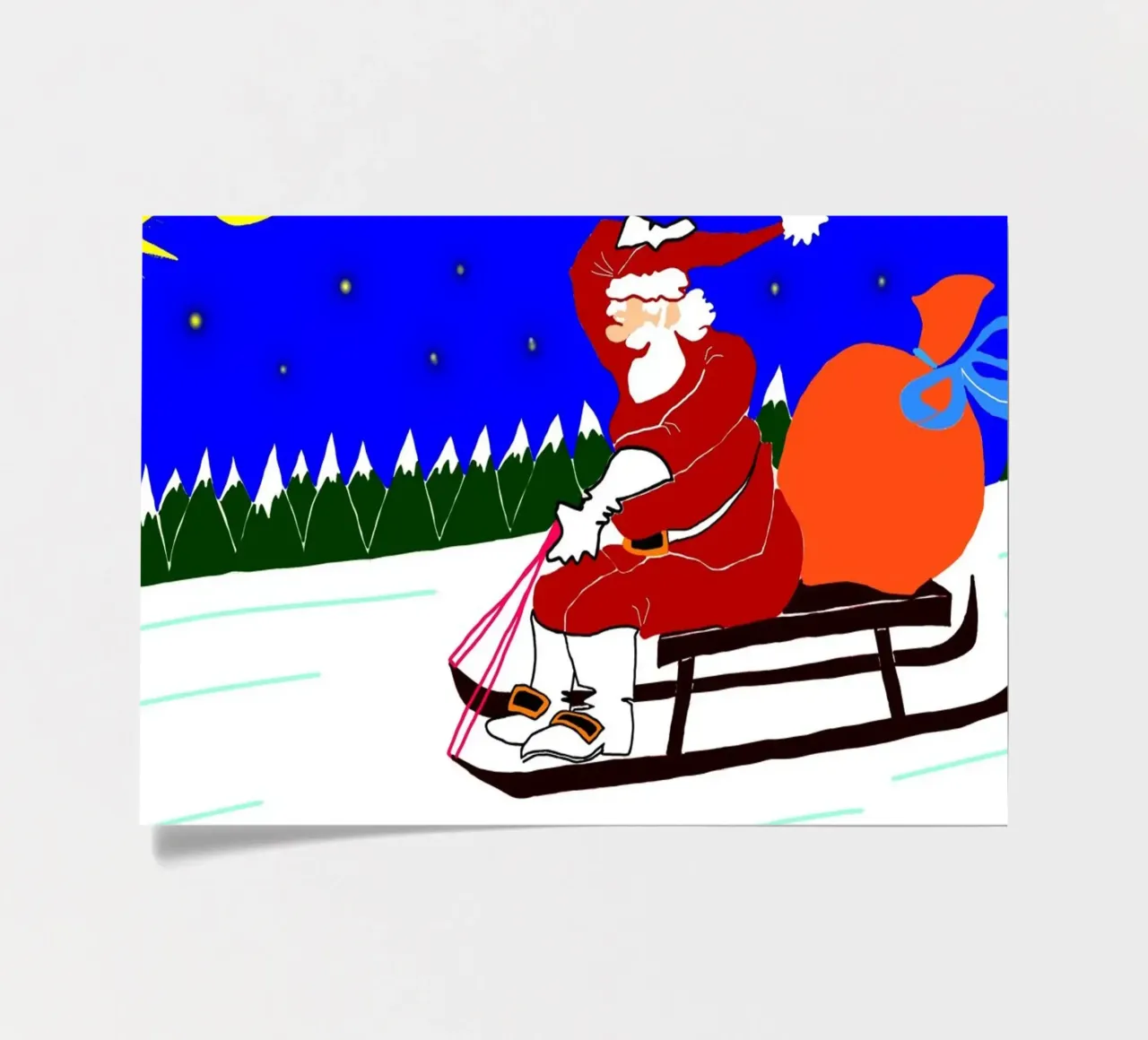 Christmas sticker sheet by Massimo Frascogna